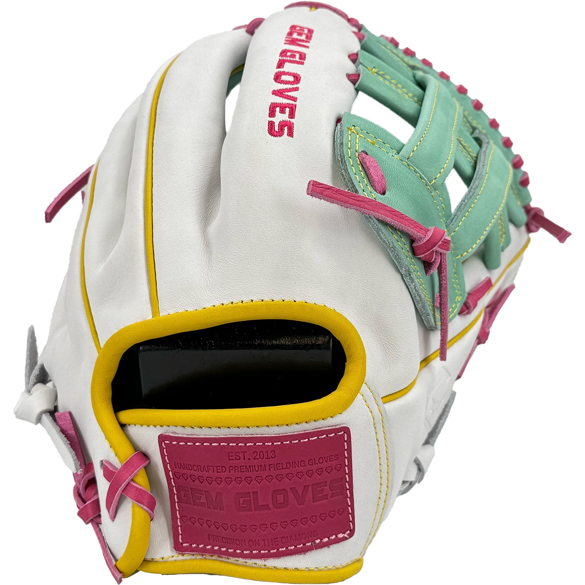 Premium GEM052 West Coast Drip Softball Fielding Glove - High-Quality Leather Gloves for Women & Men - Perfect for Fastpitch, Slowpitch & Baseball Practice, Games & Training