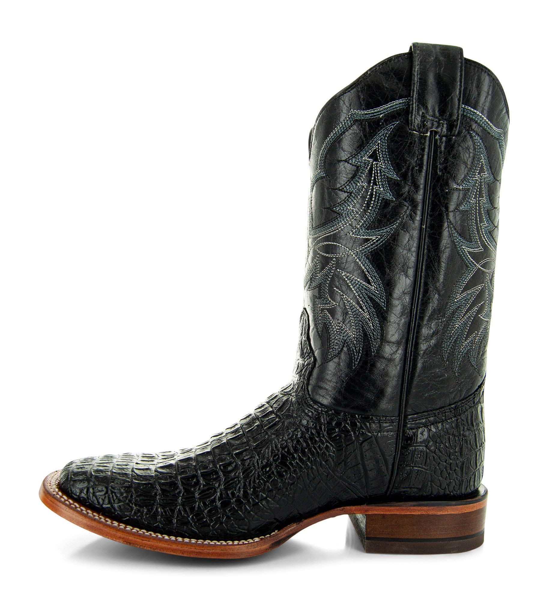 Soto Boots Men's Caiman Belly Print Cowboy Boots H4001 - Genuine Leather Western Boots for Men, Comfortable & Durable - Perfect for Rodeo, Country Dancing & Western Fashion