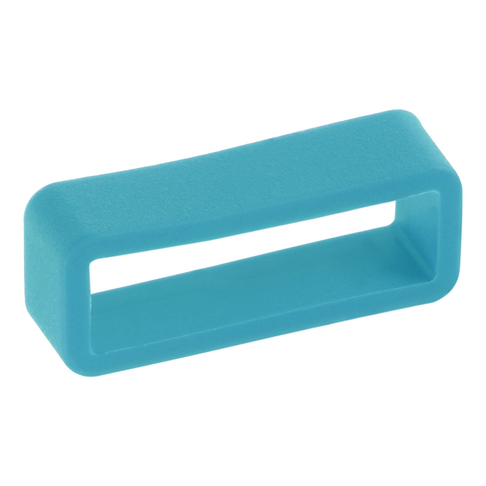 uxcell 22mm Turquoise Blue Silicone Watch Band Strap Loops - 4 Pcs Rubber Replacement Fastener Rings Holder Keeper for Sport Watches, Fitness Trackers & Casual Timepieces