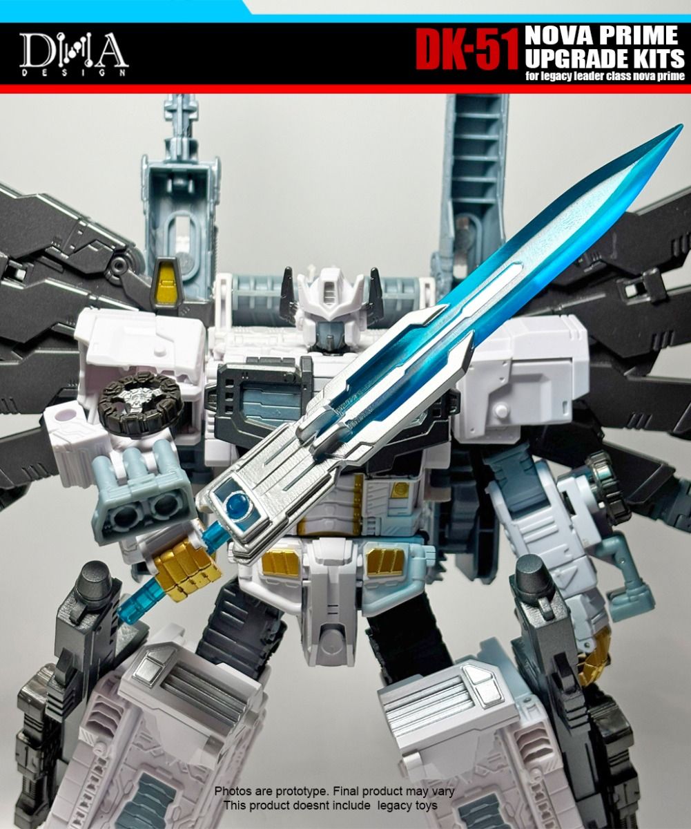DNA Design DK 51 Upgrade Kit for Nova Prime - Transformers Action Figure Parts - Perfect for Collectors & Custom Builders - Enhance Your Nova Prime Figure Display & Play Experience