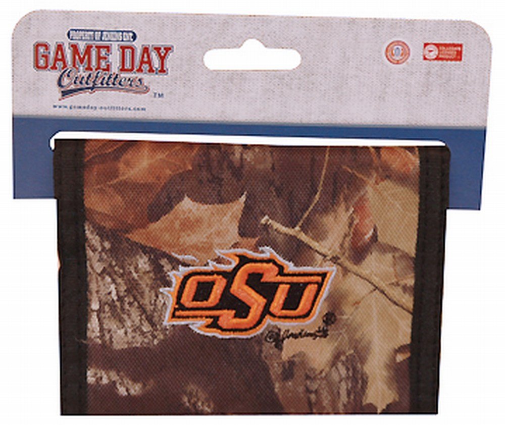 Oklahoma State Cowboys NCAA Licensed Camo Bifold Wallet for Men - Perfect for Gameday, Travel & Everyday Use