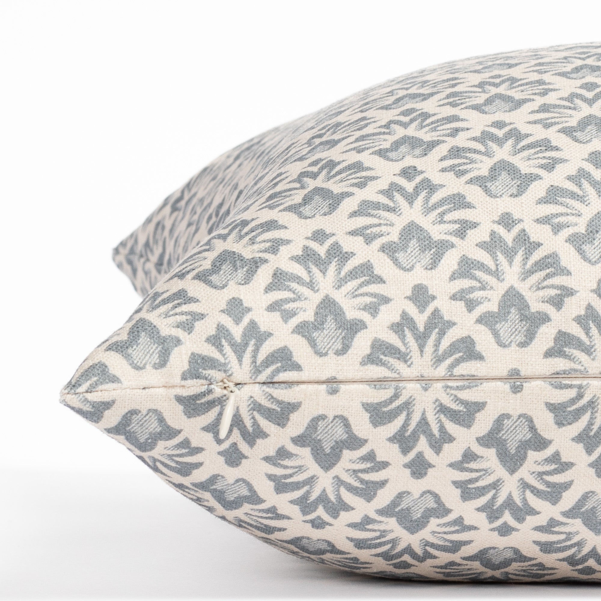 Calli 20x20 Decorative Throw Pillow Cover - Soft Cotton Linen Blend - Indigo Blue Cushion for Sofa, Bed & Home Decor - Perfect for Living Room, Bedroom & Dorm