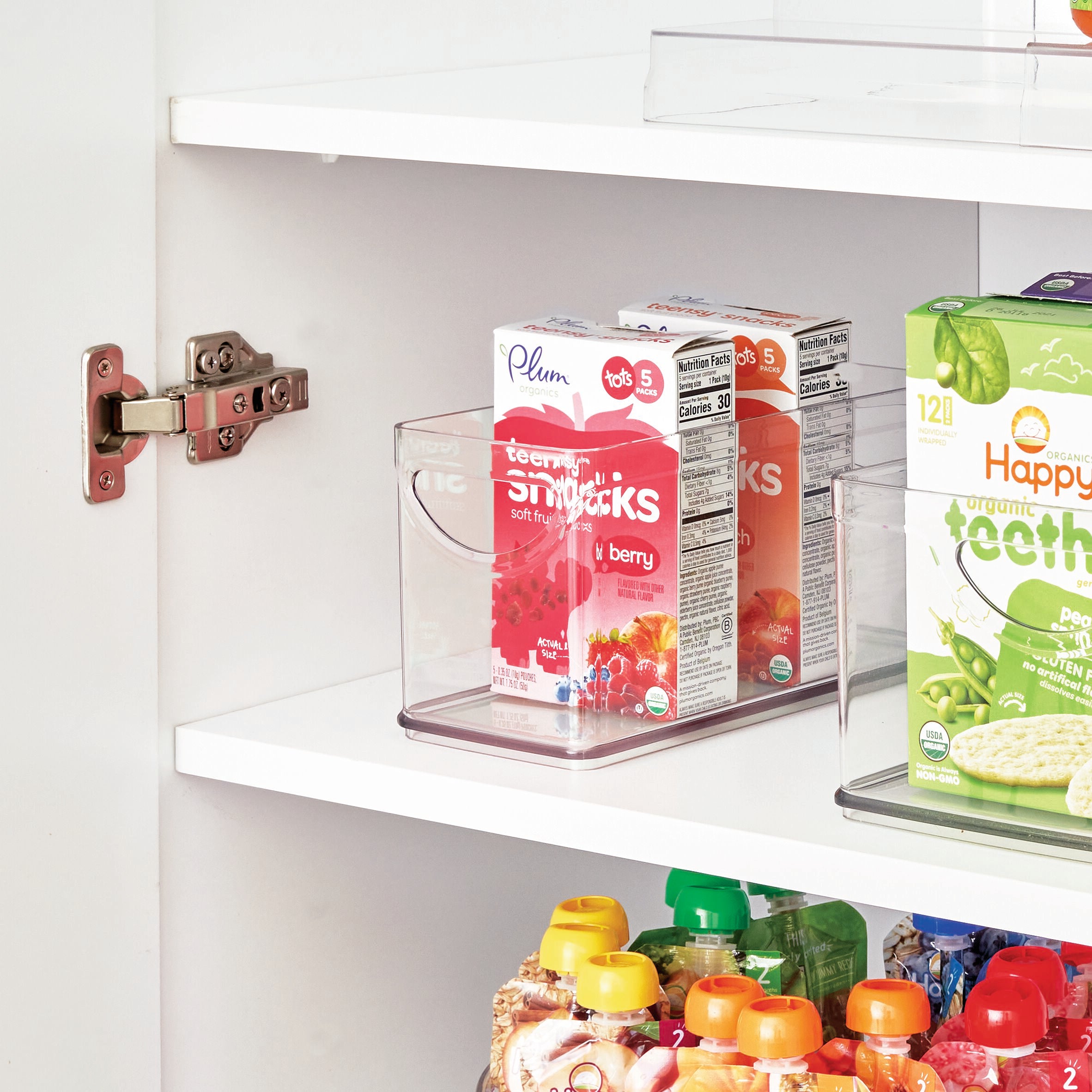 Eco-Friendly Recycled Plastic Slim Cabinet Bin - 10x4.25x5 Inches - Perfect for Kitchen, Bathroom & Office Organization