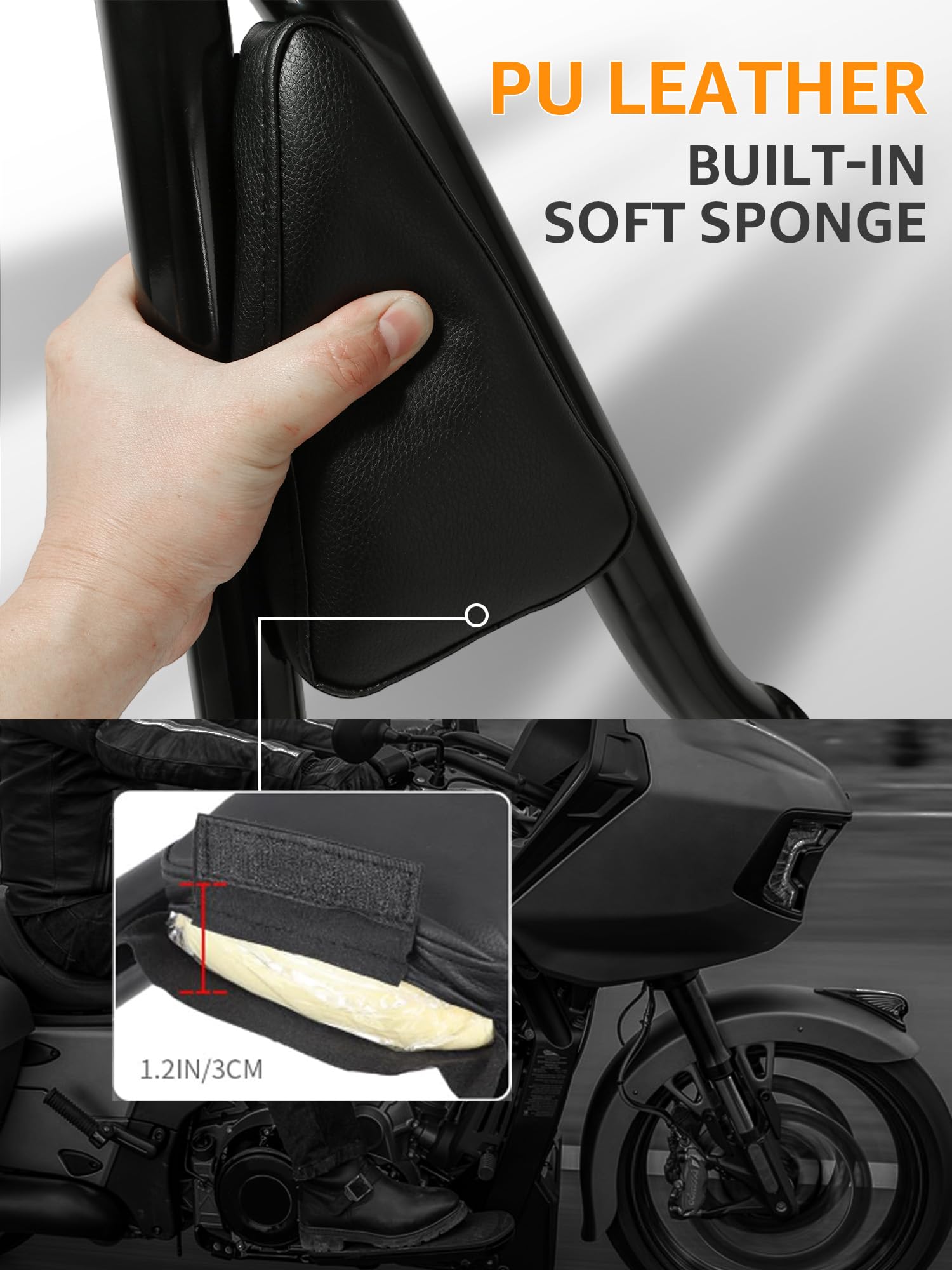 Harley Davidson Sissy Bar Backrest 2009-2025 - Quick Release Rear Passenger Seat Support for Touring, Street Glide, Road Glide, Road King, Ultra Limited & Electra Glide Models - Perfect for Long Rides & Passenger Comfort