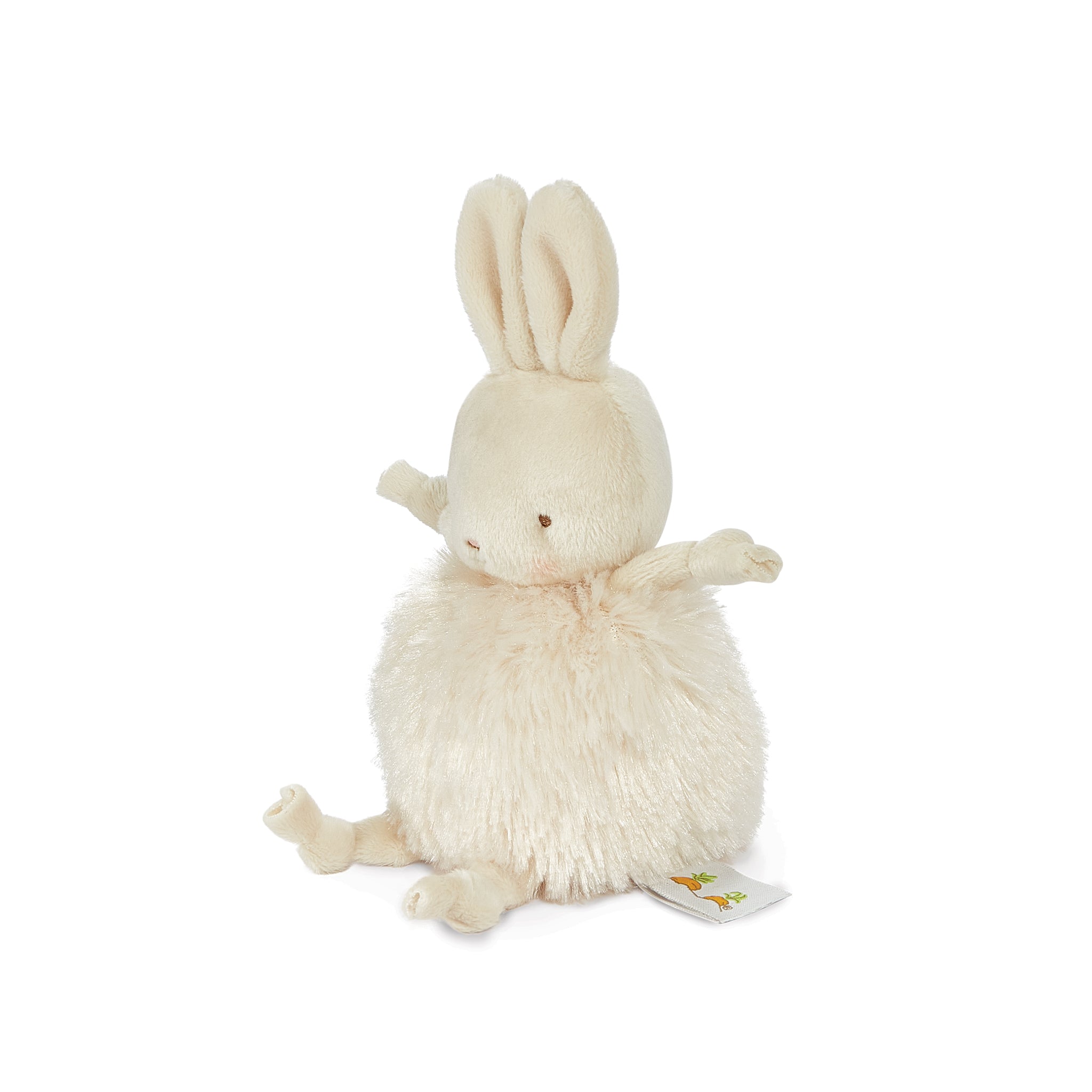 Roly Poly Rutabaga Cream Bunny Plush Toy - Soft Stuffed Animal for Kids, Cute Collectible Gift for Girls & Boys - Perfect for Nursery Decor, Birthday Presents & Cuddling