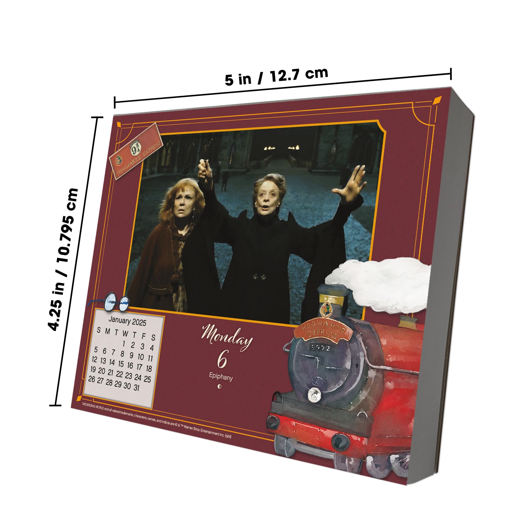 2025 Harry Potter Day-at-a-Time Box Calendar - Official Wizarding World Desk Planner for Daily Inspiration & Magic (Perfect for Office, Home, School & Gift)
