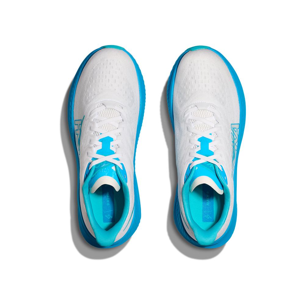Nike Men's Air Jordan Mach 6 Basketball Shoes - White/Skyward Blue for Indoor & Outdoor Courts - Perfect for Training and Streetwear Fashion