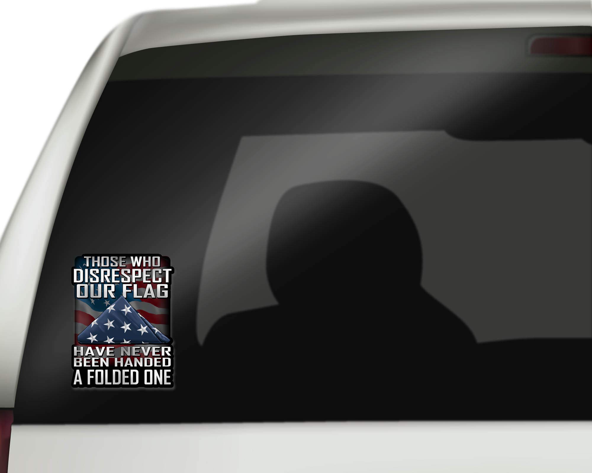 7 Inch Patriotic Car Decal Sticker - American Flag Support Veterans for Cars, Trucks, Motorcycles, Boats & Laptops (10-Pack) - Perfect for Bumper, Window & Laptop Decoration