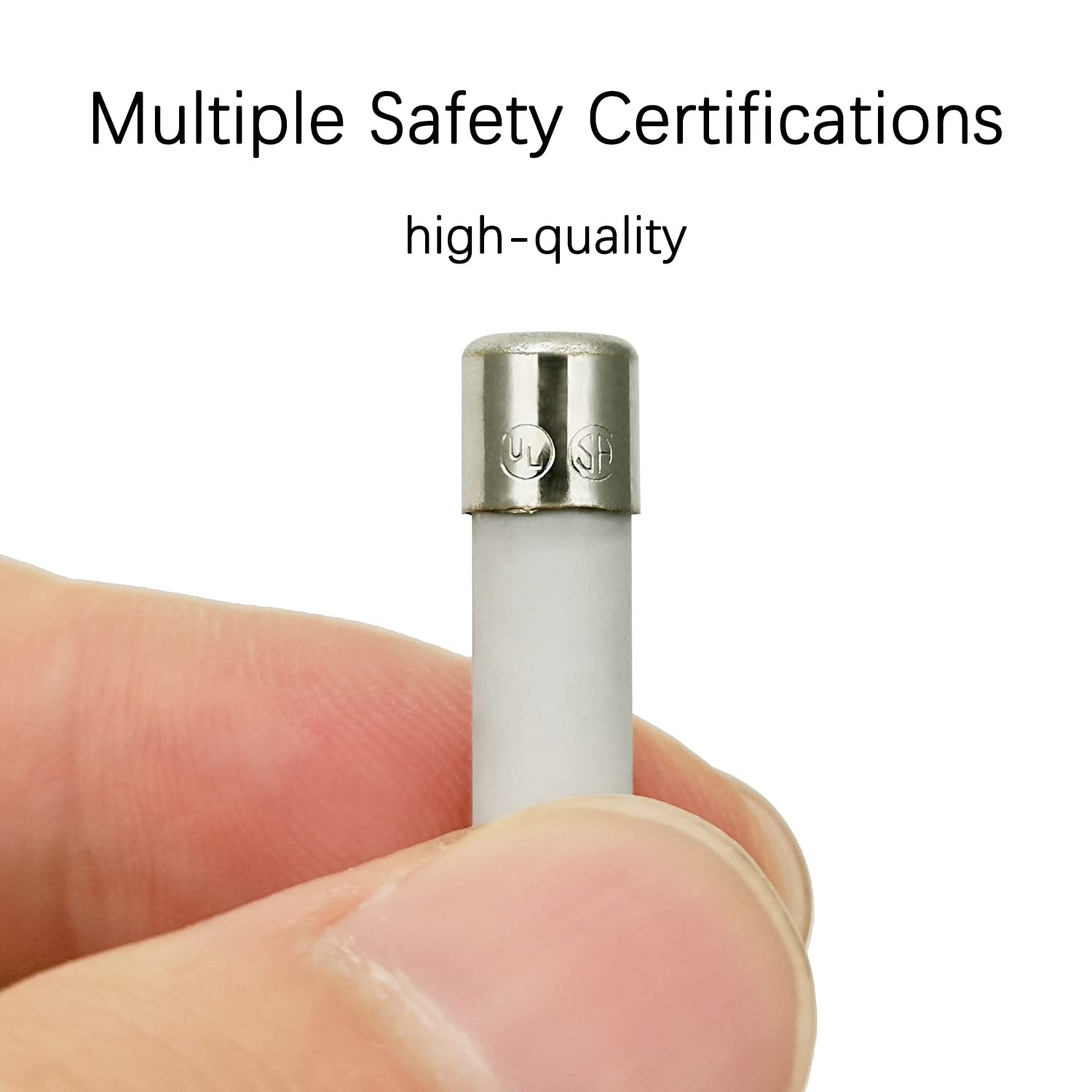20 Amp 250V Slow-Blow Ceramic Fuse 6x30mm - Universal Microwave Replacement Fuse Compatible with Most Brands (2 Pack) - Perfect for Microwave Oven Repair & Appliance Maintenance