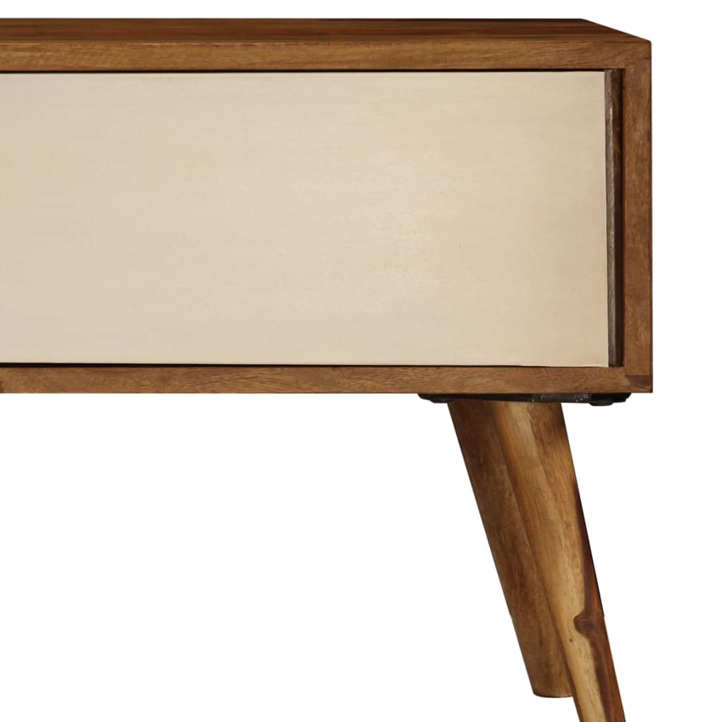 55 Inch TV Stand Solid Sheesham Wood Media Console - 55.1