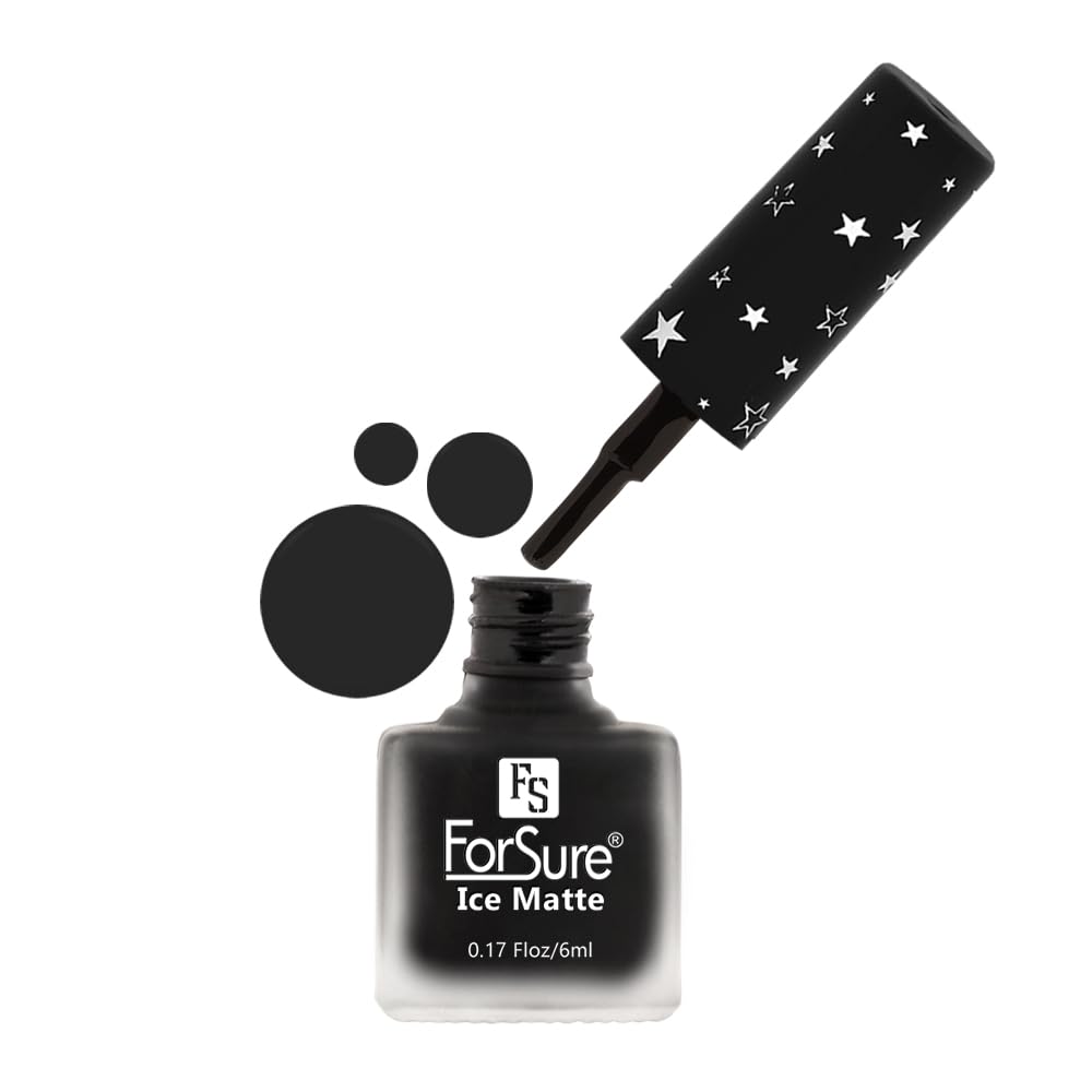 ForSure® Ice Matte Nail Polish Set - 12 Piece Multicolor Nail Paint Kit (FSMNP_07) | Long Lasting Gel Effect for Manicure & Pedicure | Perfect for Parties, Weddings & Everyday Wear