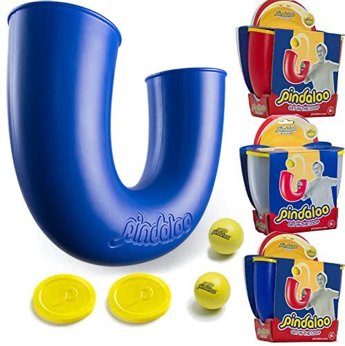 Pindaloo Bundle Pack of 3 - Transparent, Red & Blue Skill Game Toy for Kids, Teens & Adults | Indoor Outdoor Fun Ball Game | Develops Motor Skills with 6 Non-Light Balls | Perfect for Backyard Play, Birthday Gifts & Family Game Nights