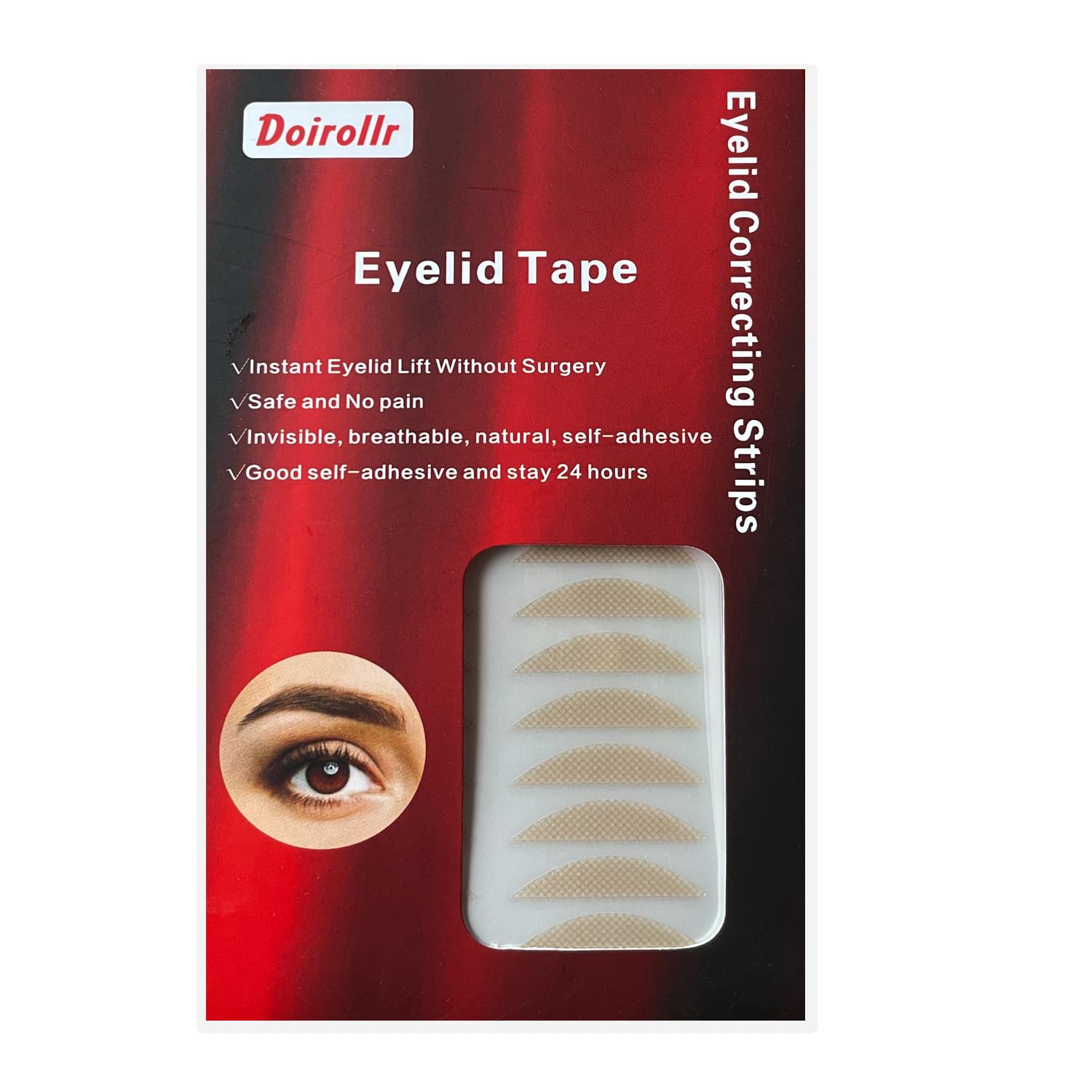 280 Count 5MM Eyelid Tapes - Self-Adhesive, Breathable & Waterproof Eye Makeup Tool for All Skin Tones | 48H Natural Hold | Perfect for Monolids, Hooded Eyes & Makeup Application | Daily Use, Special Occasions & Photography