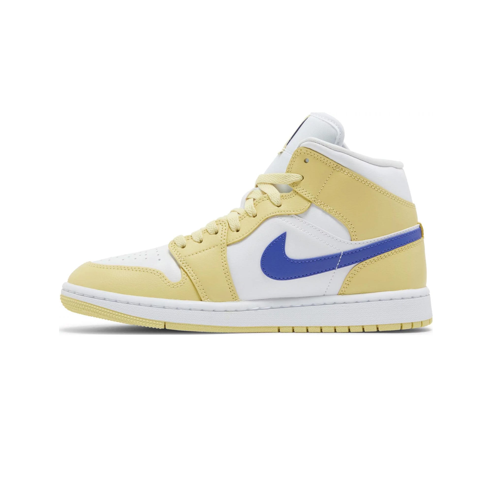 Air Jordan 1 Mid 'Lemon Wash Lapis' Women's Basketball Shoes 2023 - Retro Style Sneakers for Casual Wear, Street Fashion & Sports Performance