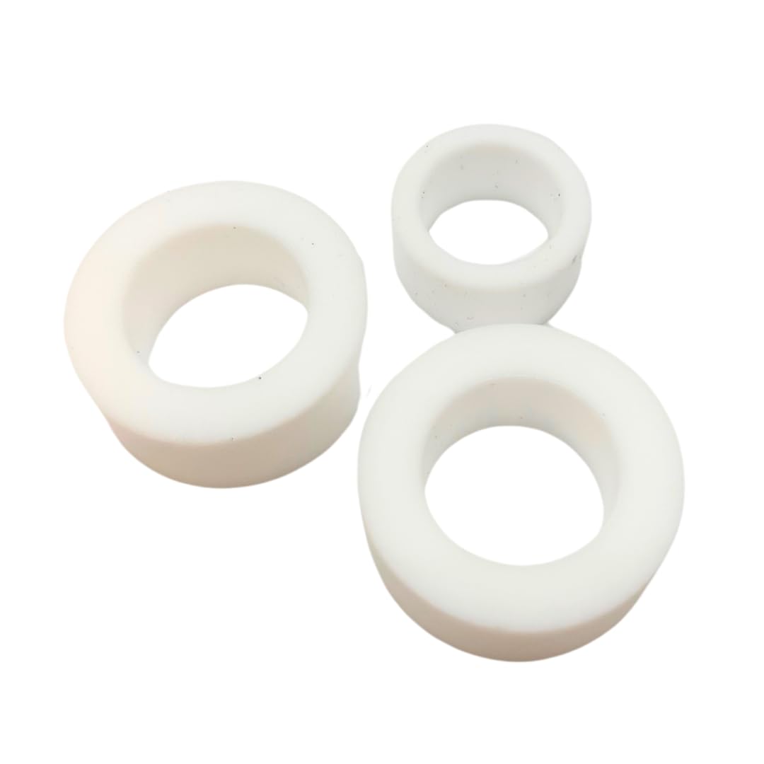 High-Temperature Teflon Gauge Glass Washers 12 Pack - 5/8