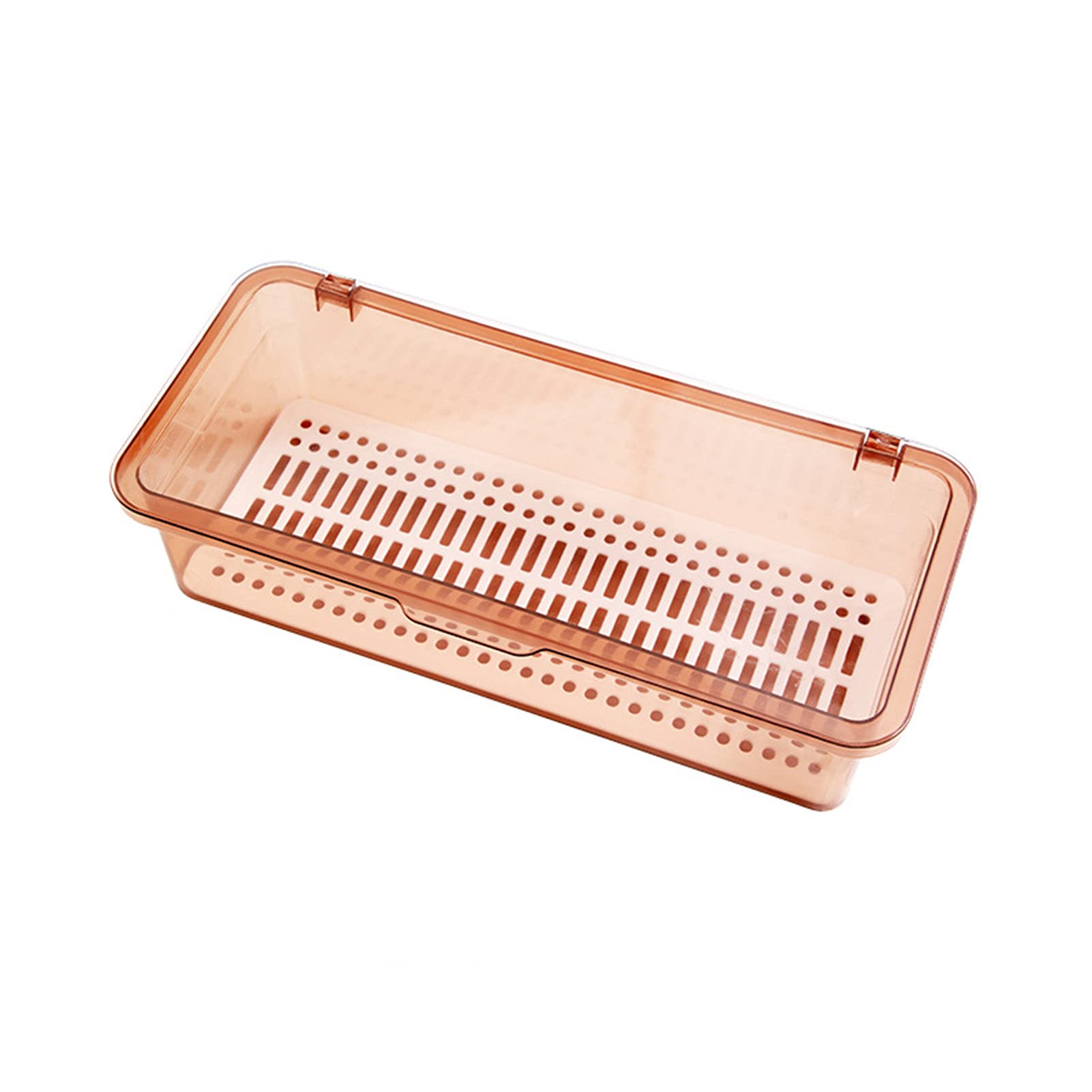 Clear Plastic Storage Box - Food Grade PP Chopsticks & Flatware Drawer Organizer, Space Saving Kitchen Drawer Tray for Utensils Organization - Perfect for Home, Restaurant & Office Use