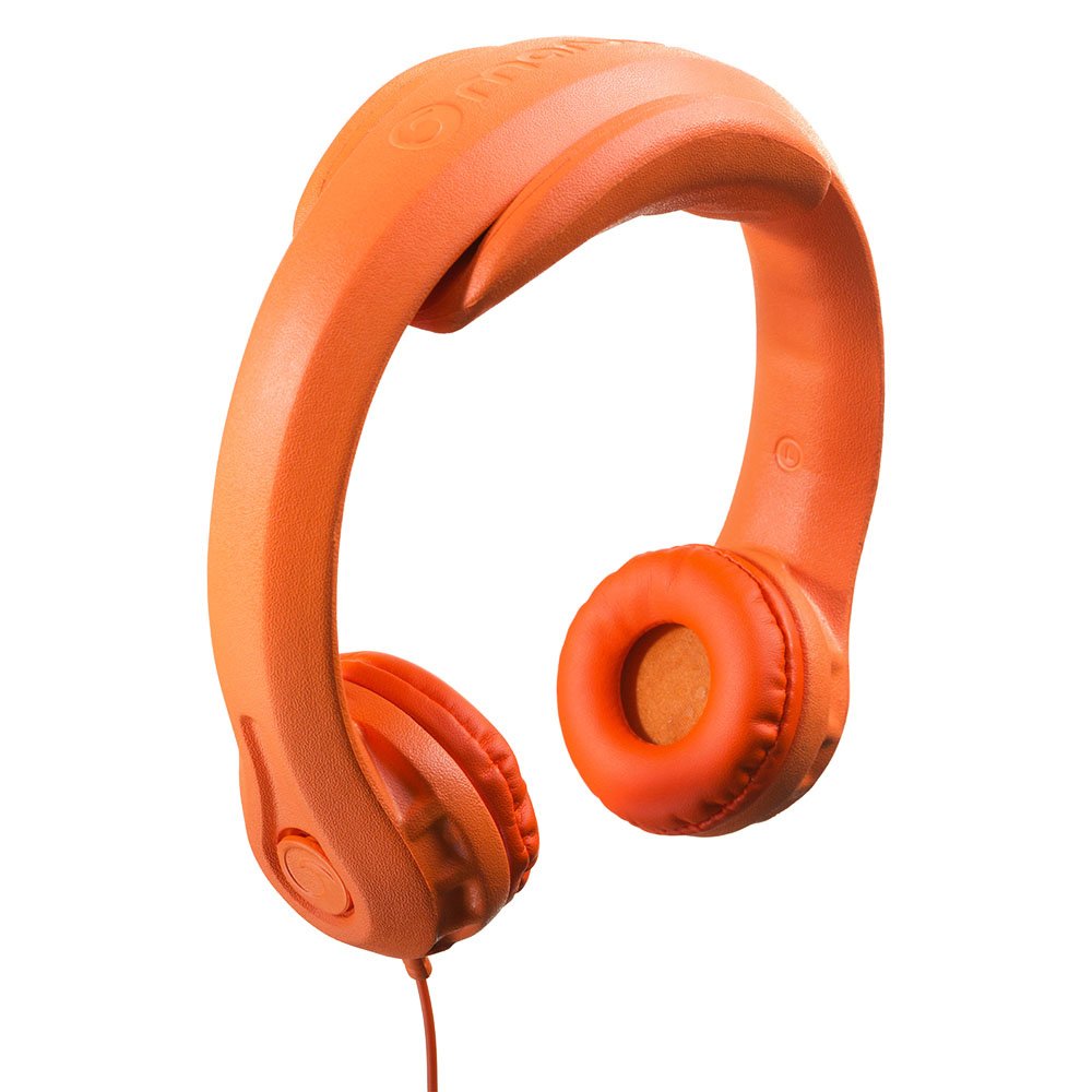 Best Kids Headphones with Microphone - Wired Over-Ear Headphones for Children, Comfortable & Durable Headfoams, Adjustable Volume Control - Perfect for School, Travel, and Online Learning (Orange)