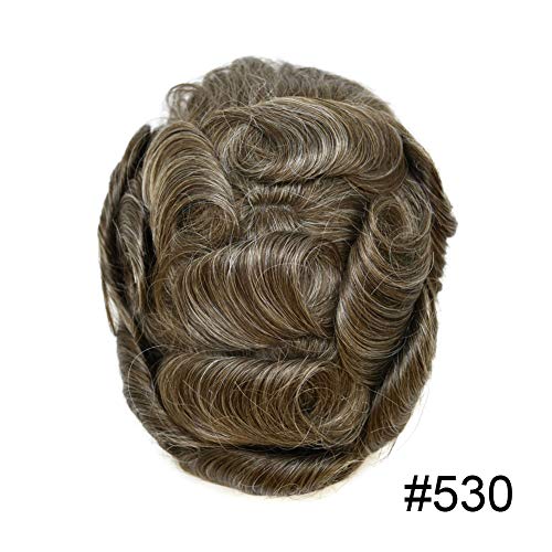 #530 #5 Medium Light Brown With 30% Synthetic Grey-120% Medium Light To Medium Density