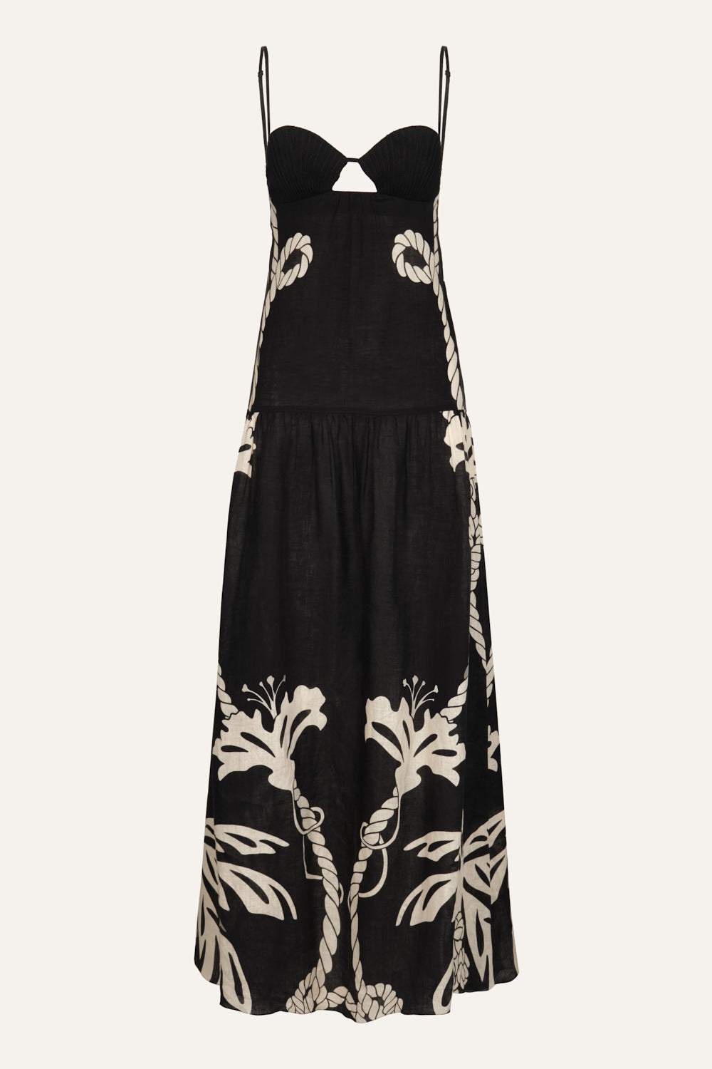 Enlightened Women's Summer Floral Sailor Dress - Elegant Sleeveless A-Line Sundress for Beach, Vacation & Casual Wear