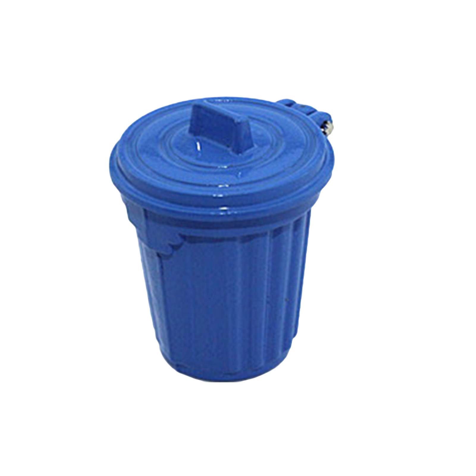 1:12 & 1:6 Scale Miniature Dustbin - Realistic Dollhouse Decor Accessories for Kids, Blue Mini Trash Can for Doll Furniture Sets | Perfect for Dollhouse Scenes, Kids Pretend Play & Collectors Display