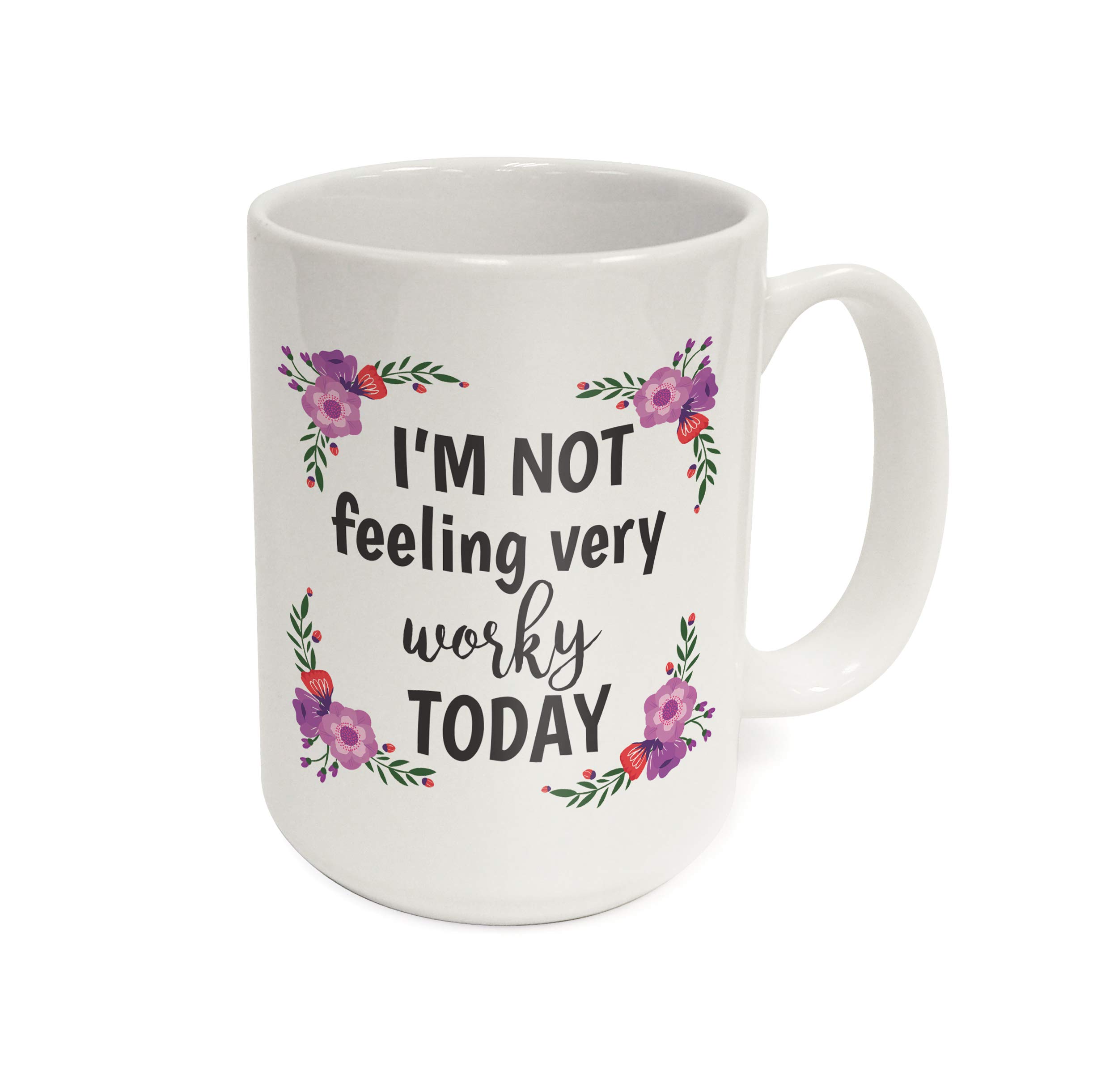 15oz CoasterStone Ceramic Coffee Mug - Elegant White Gift Mug for Coffee, Tea & Hot Drinks - Perfect for Home, Office & Gifting