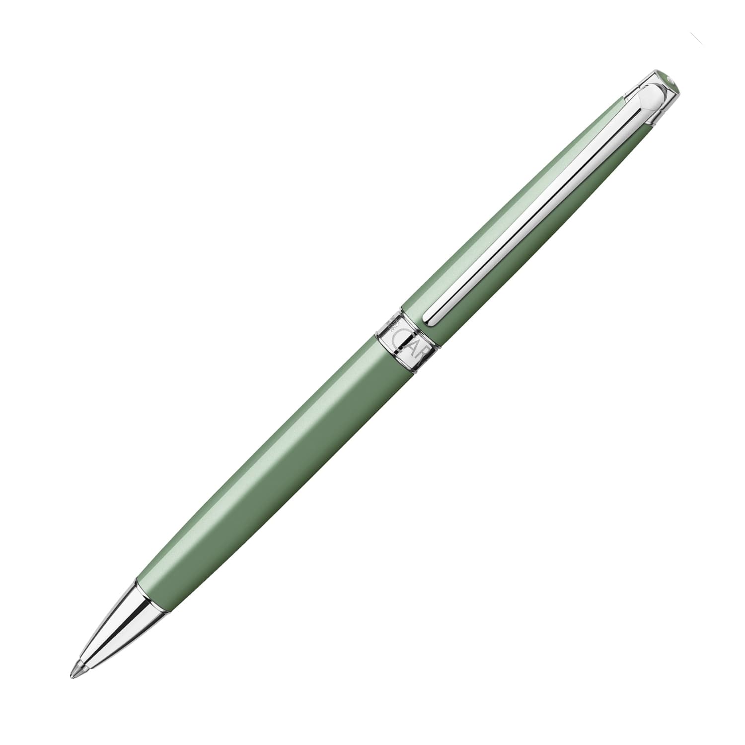 Premium Caran d'Ache Léman Slim Ballpoint Pen - Vert de Gris Color - Luxury Writing Instrument for Professionals & Gifts - Perfect for Office, Business Meetings & Elegant Note-Taking