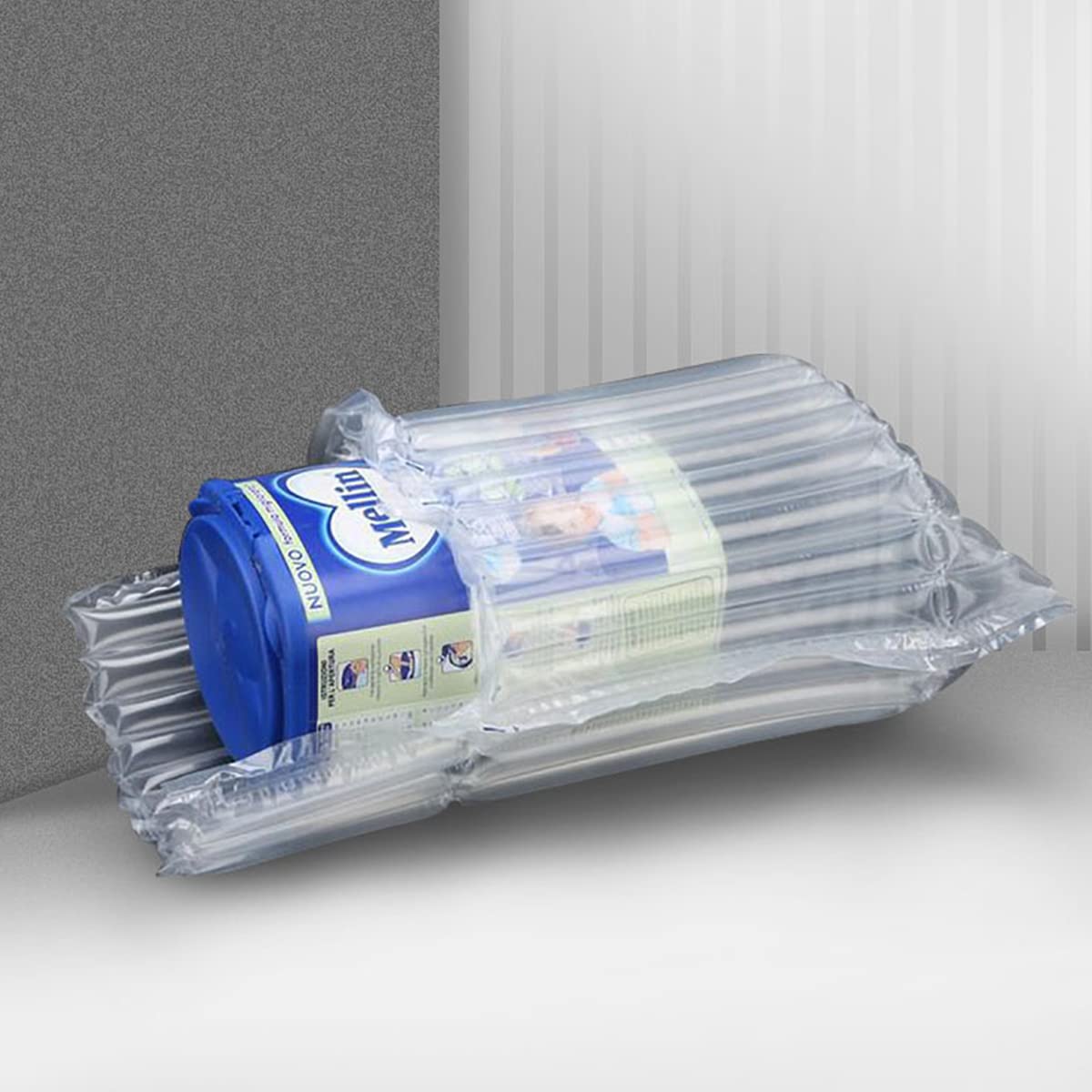 100 Pack Bubble Cushion Wrap Sleeves - Inflatable Air Protector Bags for Safe Packaging of Porcelain, Glass, Milk Powder Cans & Ceramic Items | Ideal for Shipping Cooking Oil Bottles, Fragile Decor & Electronics