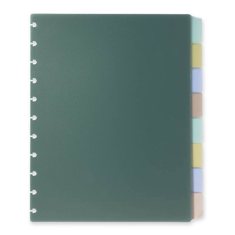Circa Wafer Discbound Notebook Dividers - 8-Pack Refillable Organizer Tabs for Planner, Journal, Binder - Perfect for Office, School & Home Organization