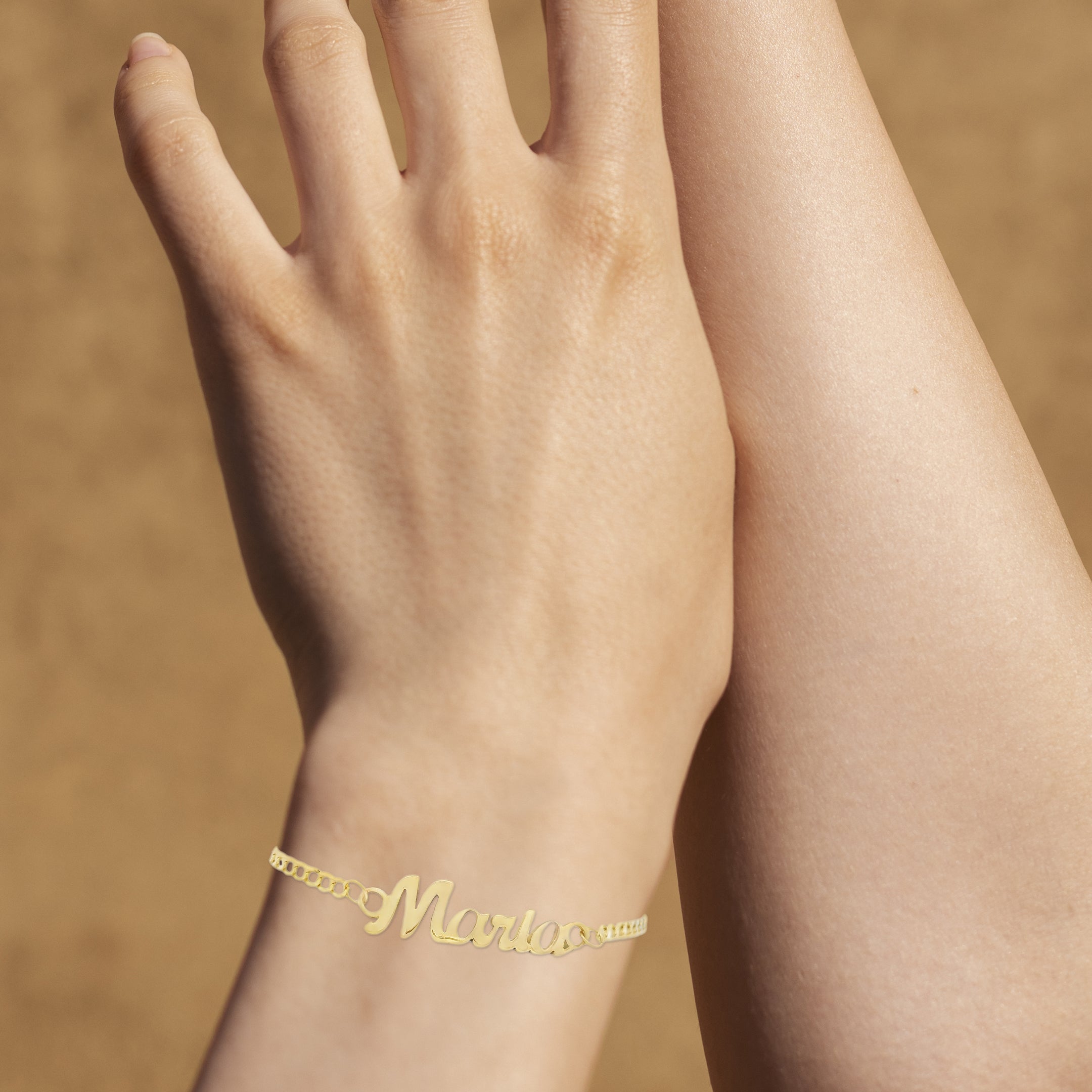 14K Gold Personalized Name Bracelet for Women - Custom Engraved Jewelry Gift for Her - Perfect for Birthdays, Anniversaries & Special Occasions