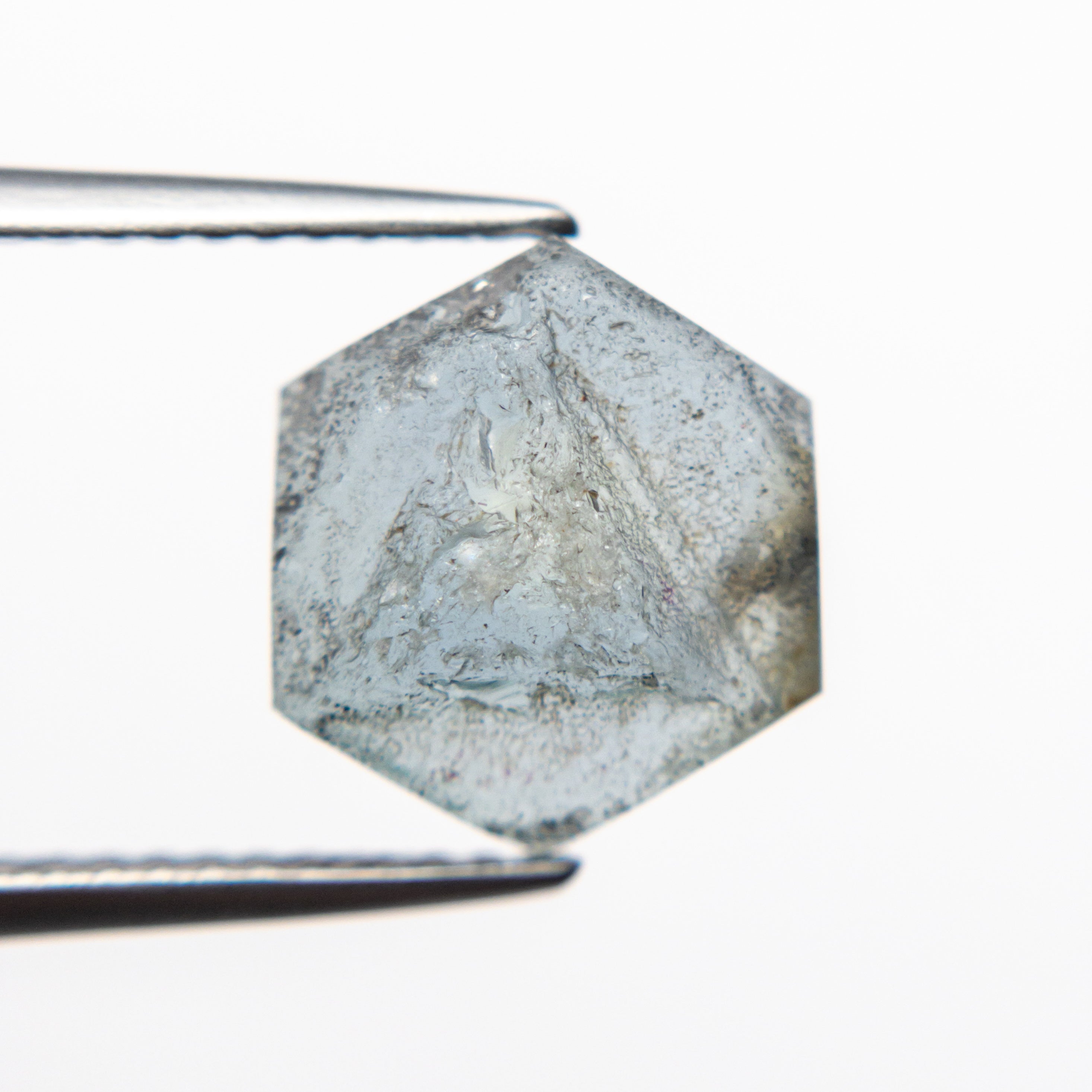 4.16ct Natural Hexagon Slab Sapphire Gemstone - 10.62x9.17x3.97mm for Jewelry Making, Engagement Rings & DIY Crafts