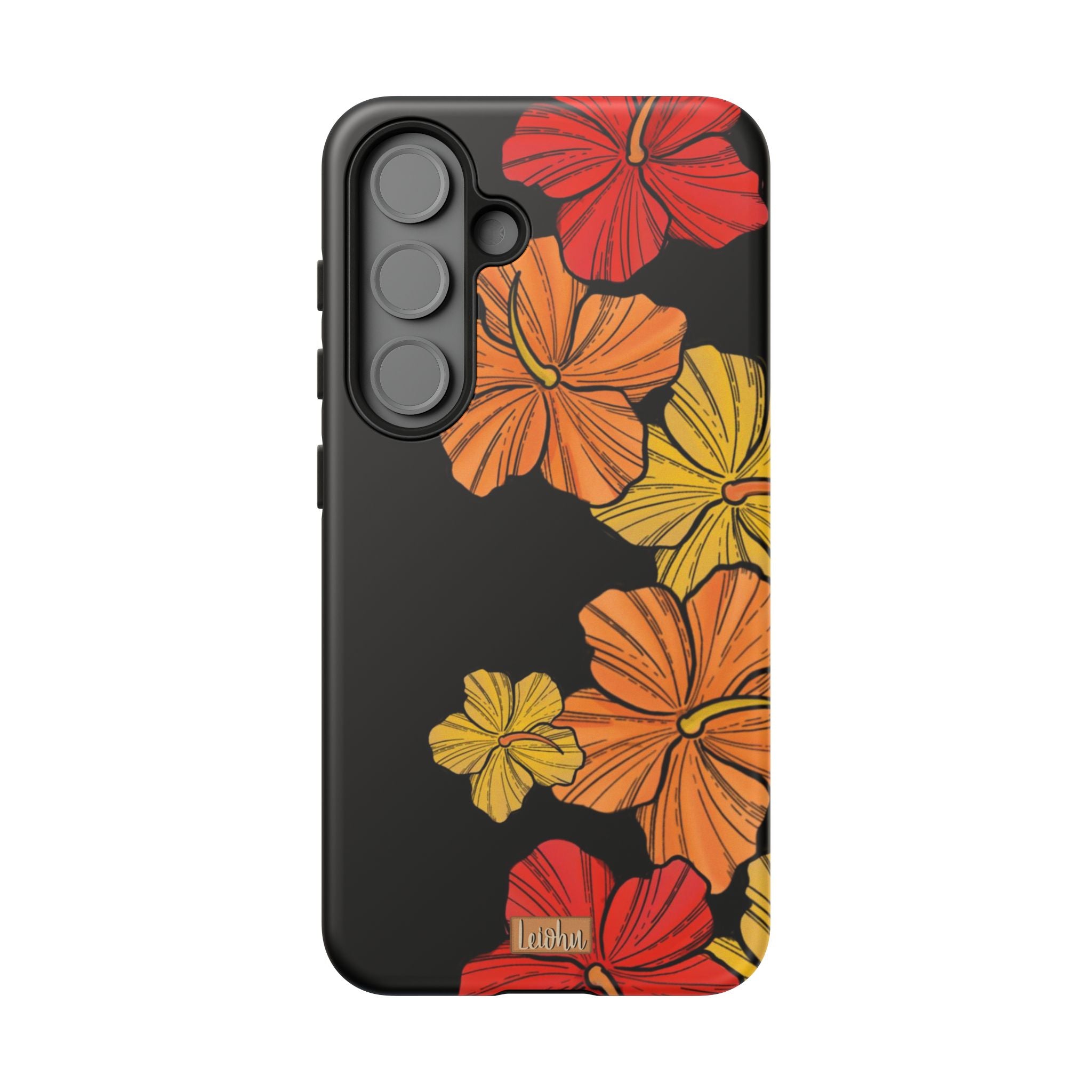 Vintage Hibiscus Pattern Samsung Galaxy Phone Case - Stylish Protective Cover for Galaxy S21/S20/S10/Note 20 - Perfect for Everyday Use, Travel & Gifting