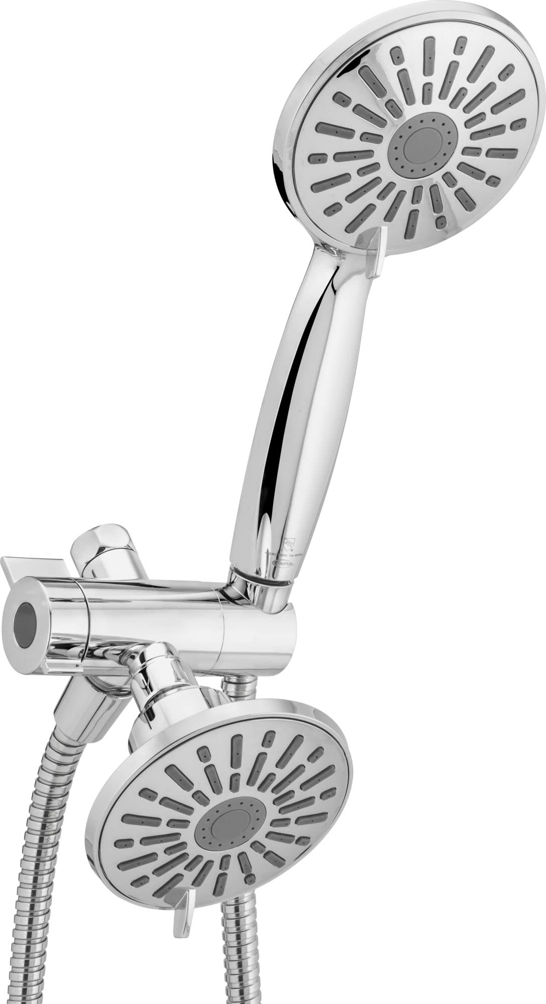 PROFLO PFSHK318 1.8 GPM Multi-Function Shower Head with Handheld Spray - Chrome Finish for Bathroom & Spa-Like Experience