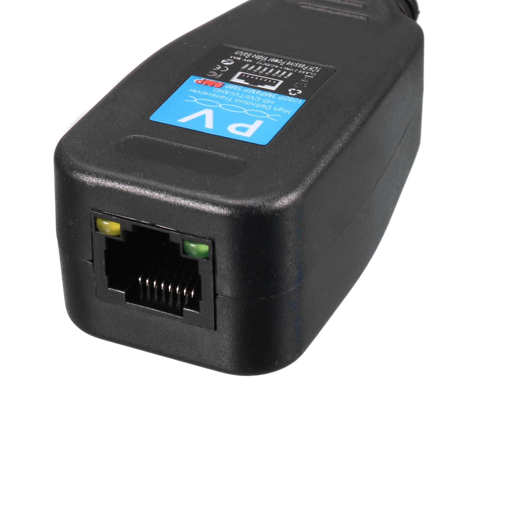 uxcell Passive Video RJ45 Transmitter for CCTV Surveillance Camera System - HD Video Transmission Over Ethernet for Home & Business Security