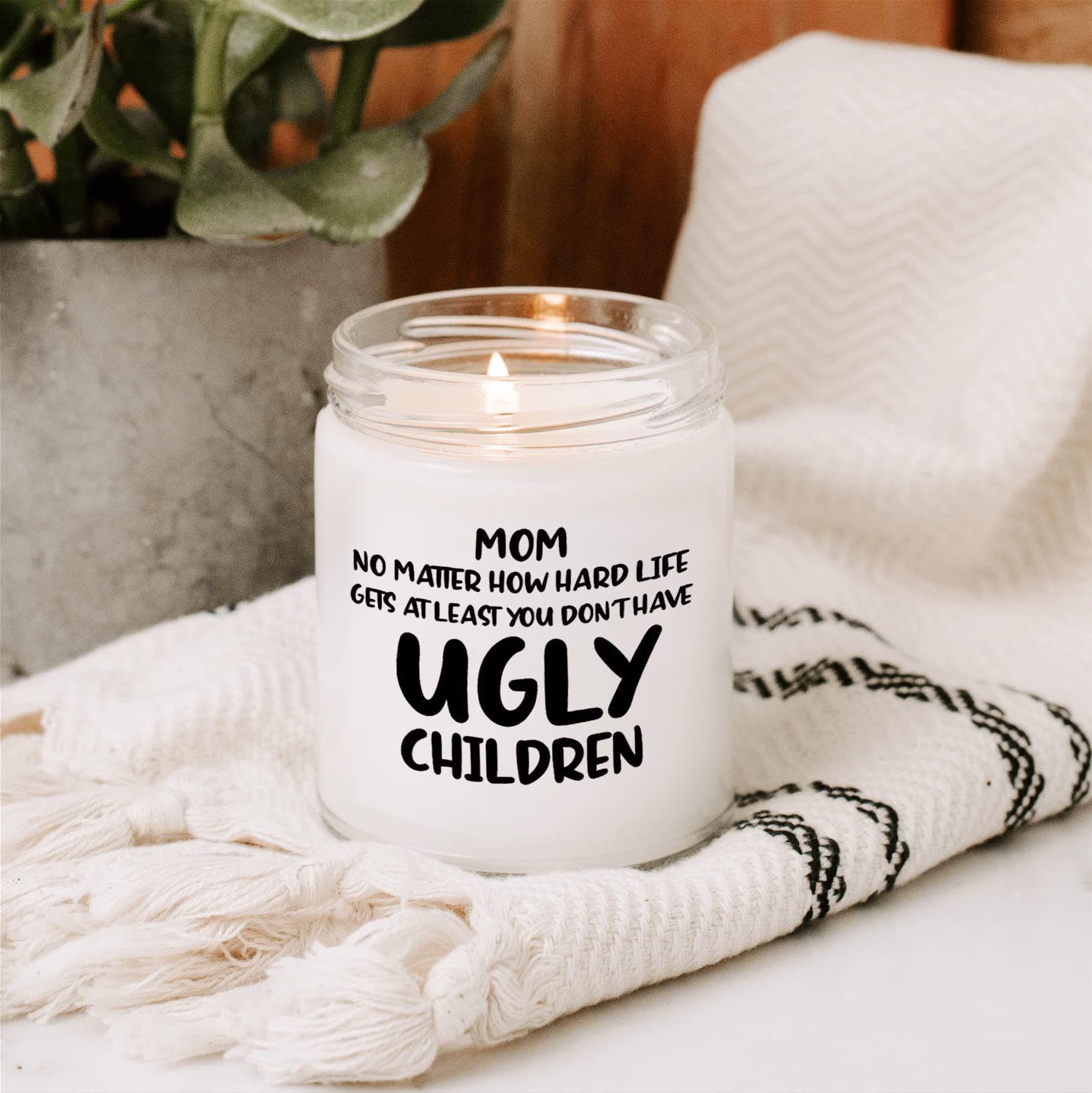 Vanilla Scented Soy Wax Candle (9Oz) - Pink Aromatherapy Gift for Mom on Mother's Day, Thanksgiving & Christmas | Thoughtful Present from Daughter or Son | Relaxing Home Decor for Bedroom, Bathroom & Living Room