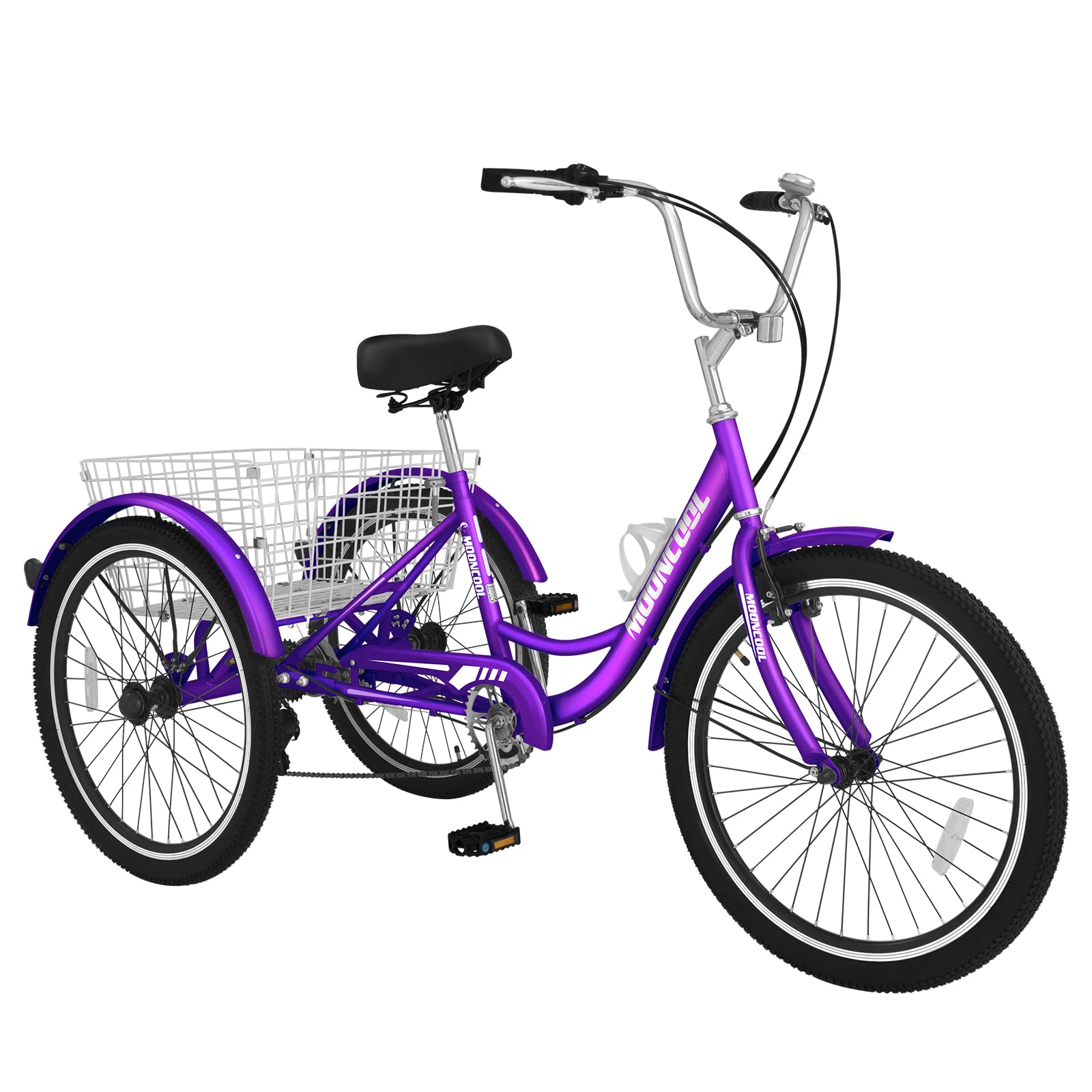 7-Speed Adult Tricycle for Seniors & Adults - 20/24/26 Inch 3-Wheel Bicycle with Cargo Basket - Comfortable Ride for Men & Women - Multiple Color Options - Perfect for Grocery Shopping, Commuting & Outdoor Recreation