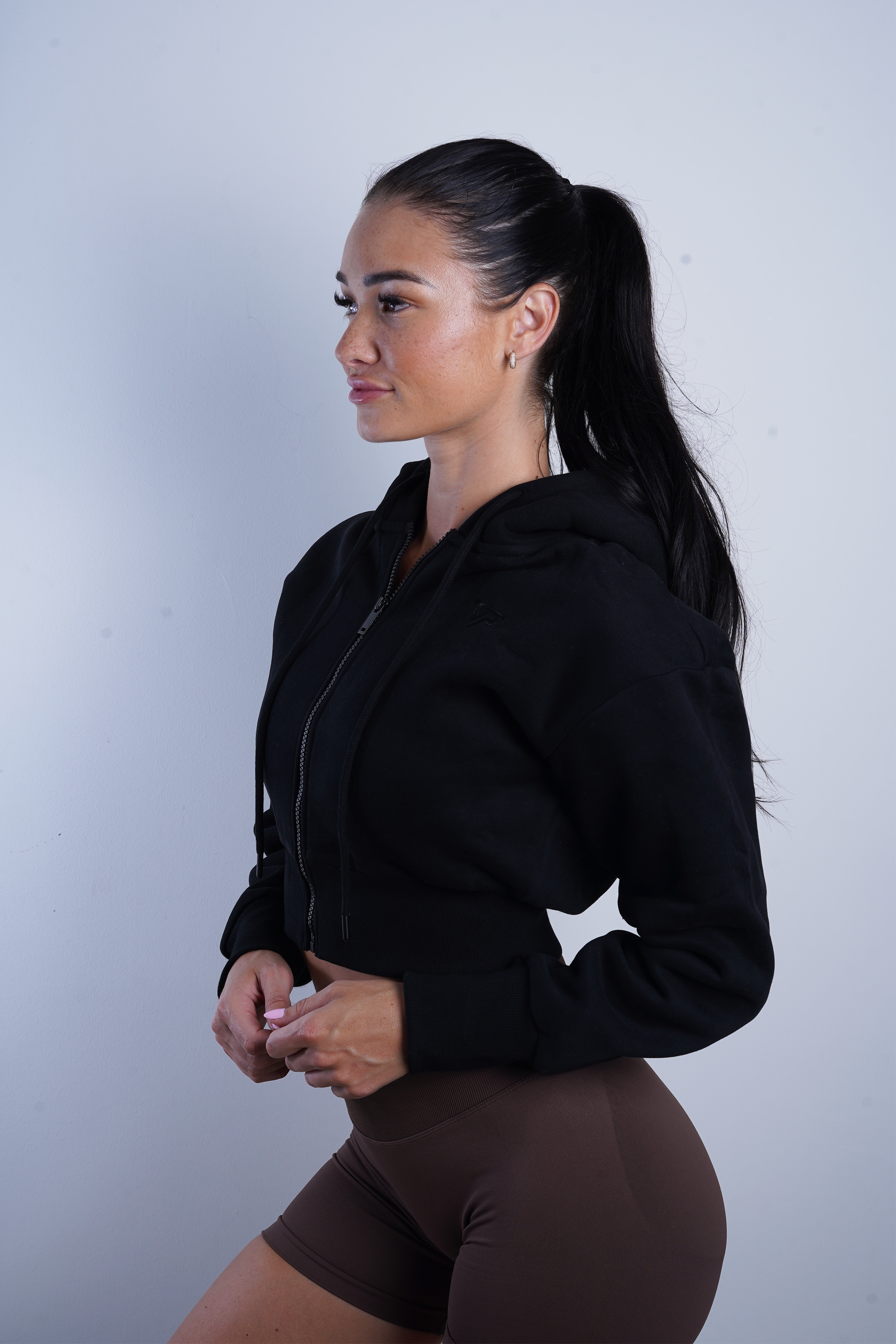 Series 2 Cropped Jacket in Black | Women's Fashion Outerwear for Spring & Fall | Perfect for Casual Outings, Date Nights & Street Style