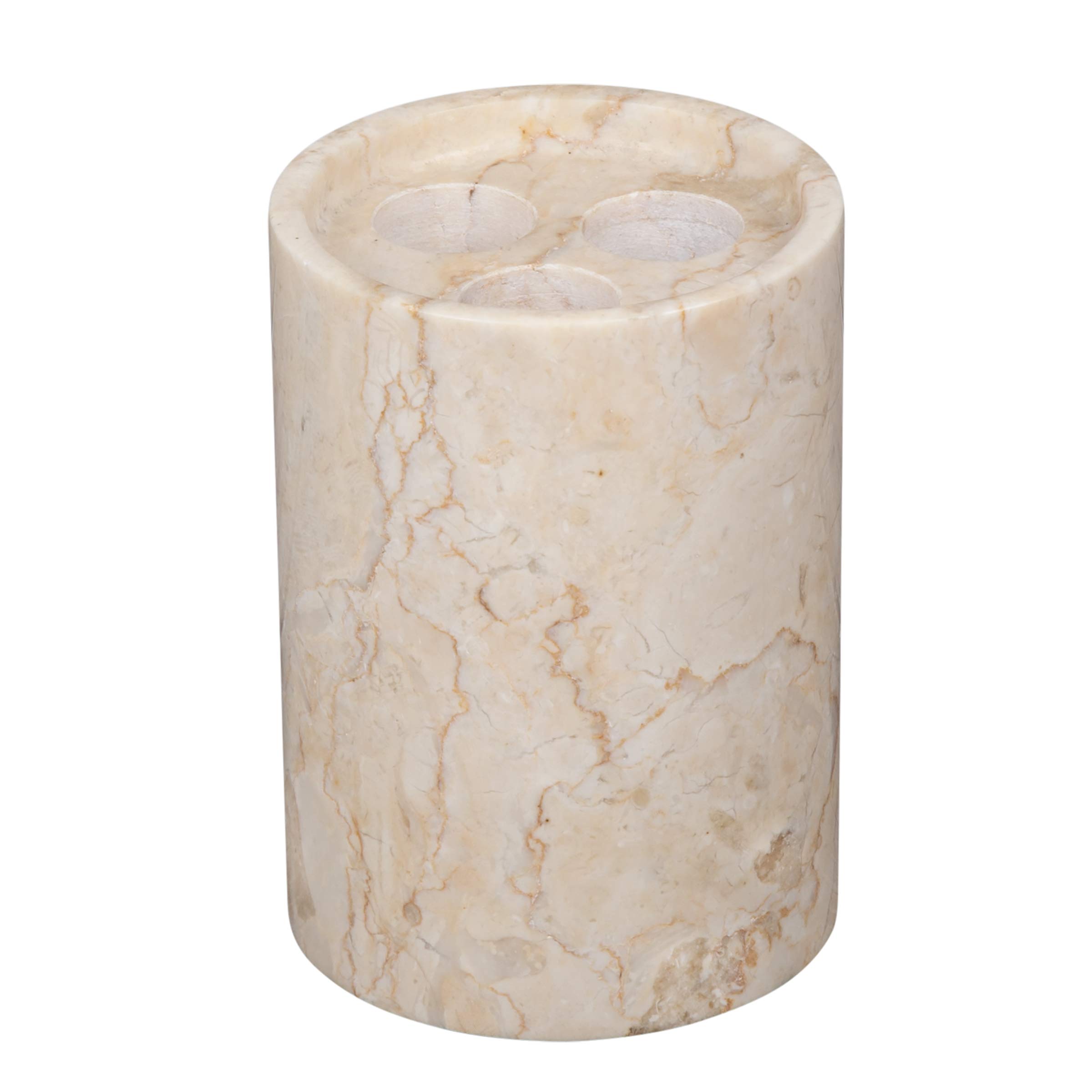 Creative Marble Toothbrush Holder for Bathroom - Elegant Champagne Inverary Design, Perfect for Modern Home & Spa Decor