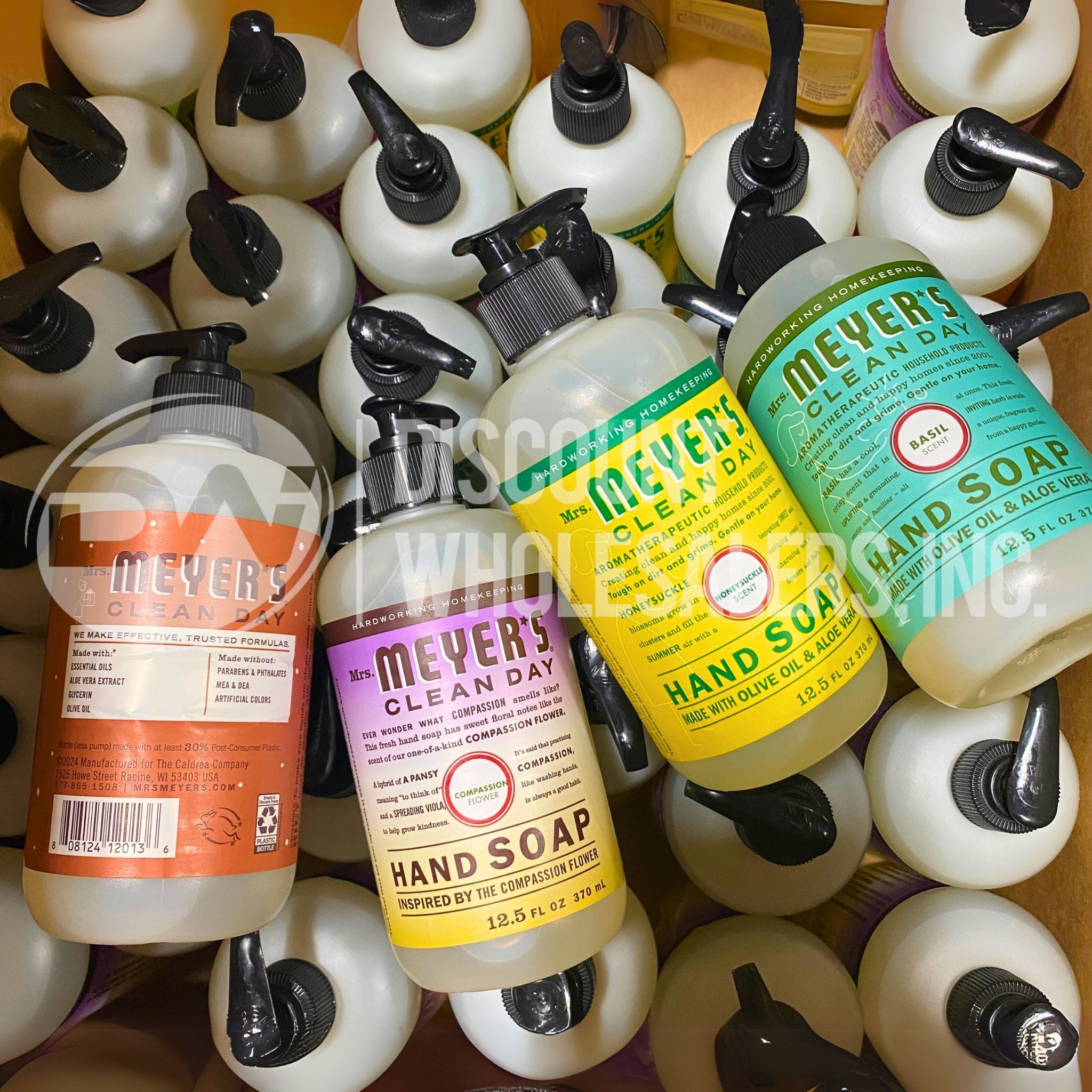 Meyer's Clean Day Hand Soap Variety Pack - 50 Count | Natural & Refreshing Scents | Perfect for Home, Office & Bathroom Use