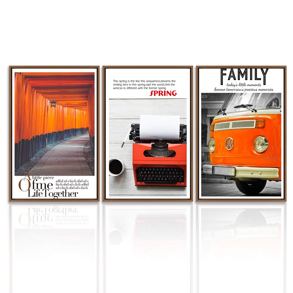 Wall26 3-Panel Framed Canvas Wall Art Set - Modern Cityscape Building Theme Print (16