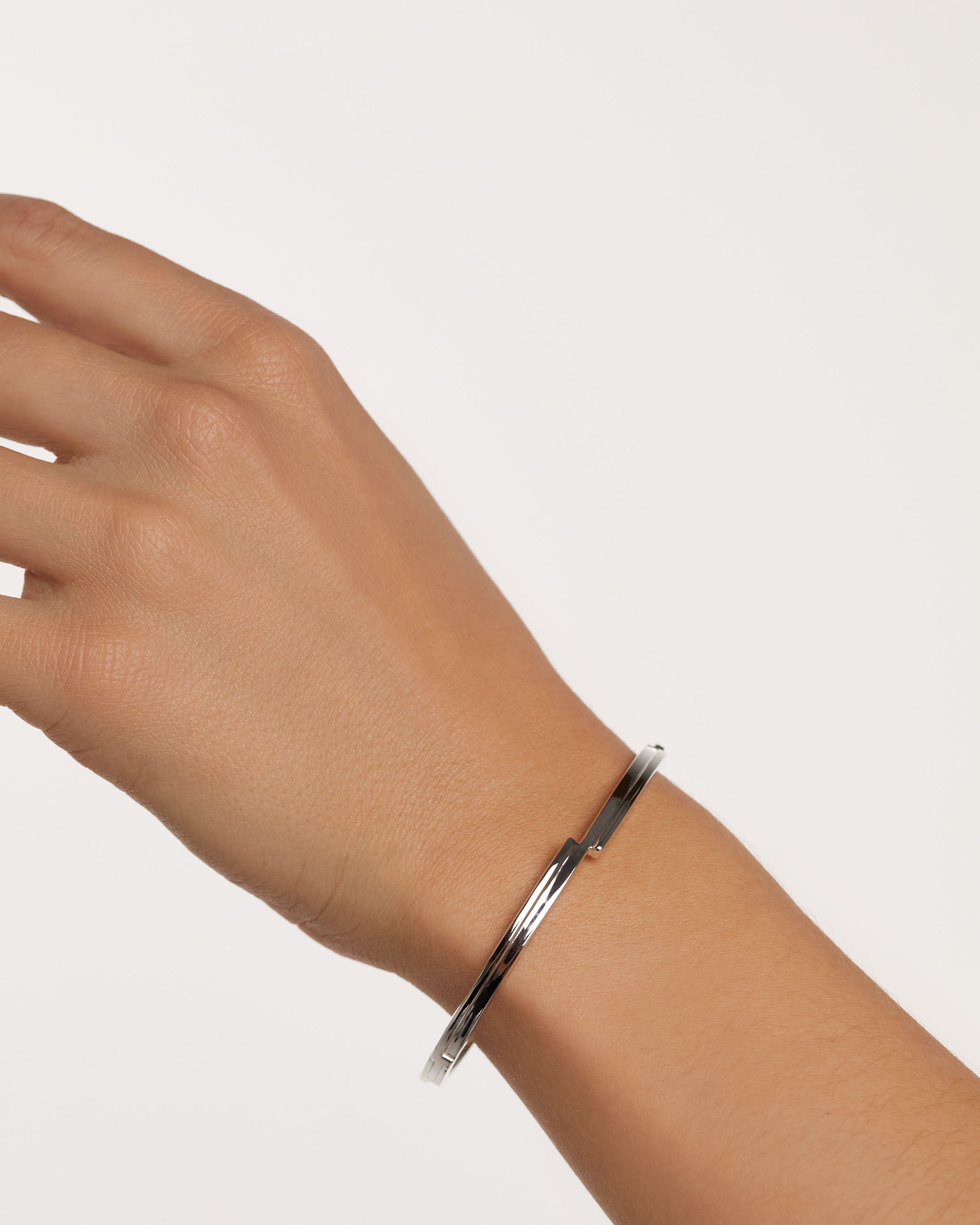 Genesis Sterling Silver Bangle Bracelet for Women - Elegant & Dainty Jewelry Gift for Birthday, Anniversary - Perfect for Everyday Wear & Special Occasions