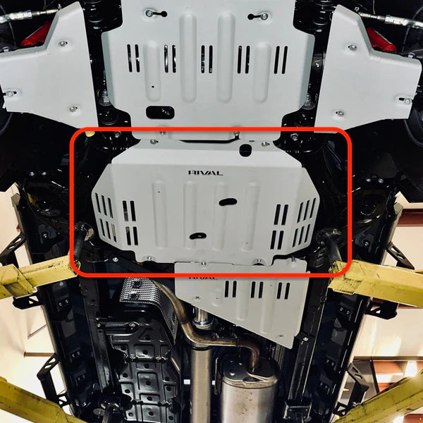 RIVAL 4X4 Heavy Duty Aluminum Transmission Skid Plate for 2024+ Toyota Tacoma - Off-Road Protection & Underbody Shield for Adventure & Rock Crawling