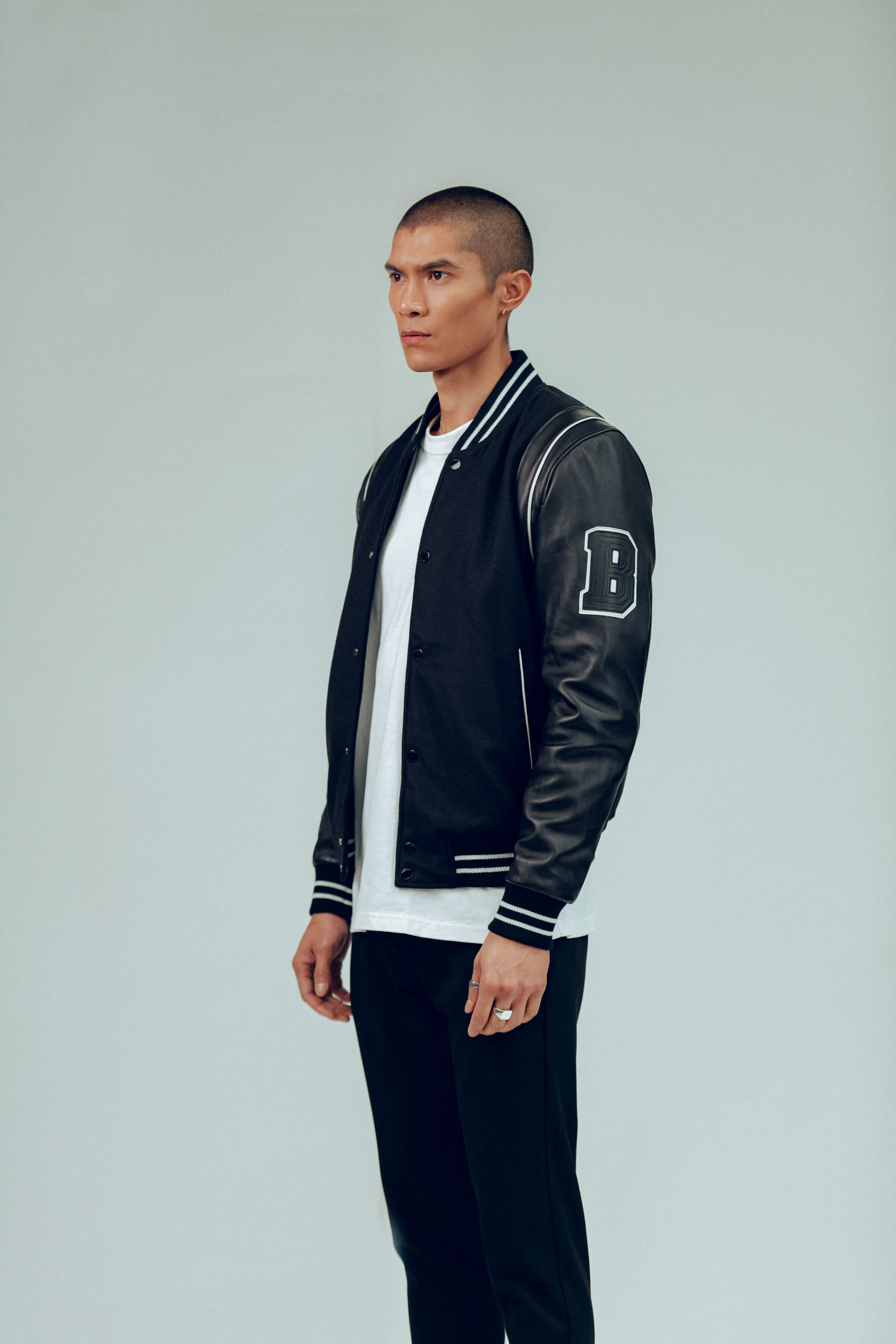 BODA Varsity Jacket for Men - Classic Letterman Style with Ribbed Collar & Cuffs | Perfect for Casual Wear, School Spirit & Sports Events