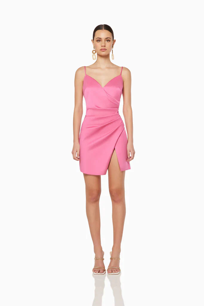 Elegant Artistry Dress in Fuschia Pink - Perfect for Parties, Weddings & Special Occasions