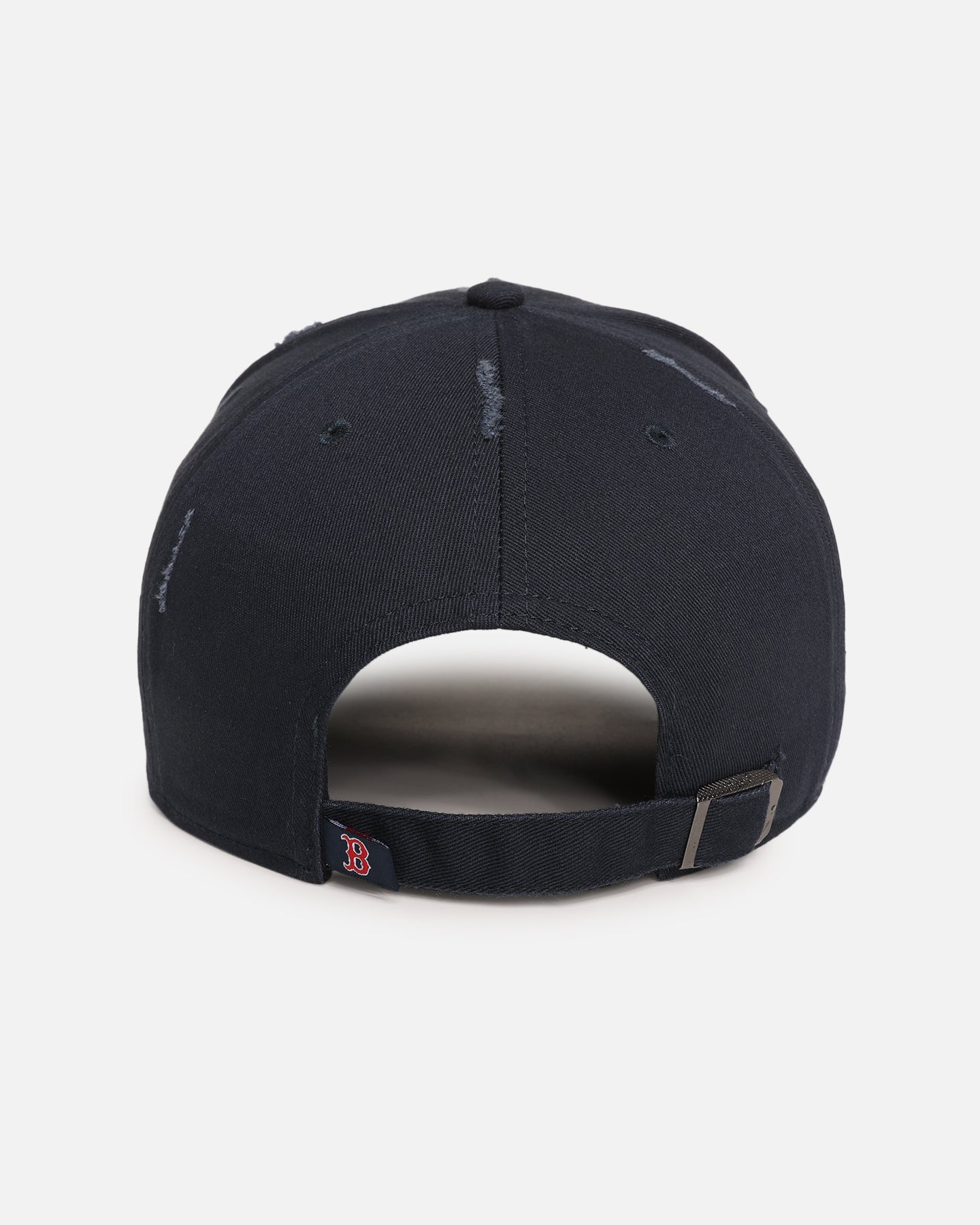 47 Brand Boston Red Sox 'Destruct Gothic Visor' 47 Offside Strapback Snapback Hat - Navy/Navy Adjustable Baseball Cap for Men & Women - Perfect for Baseball Games, Sports Fans, and Casual Wear