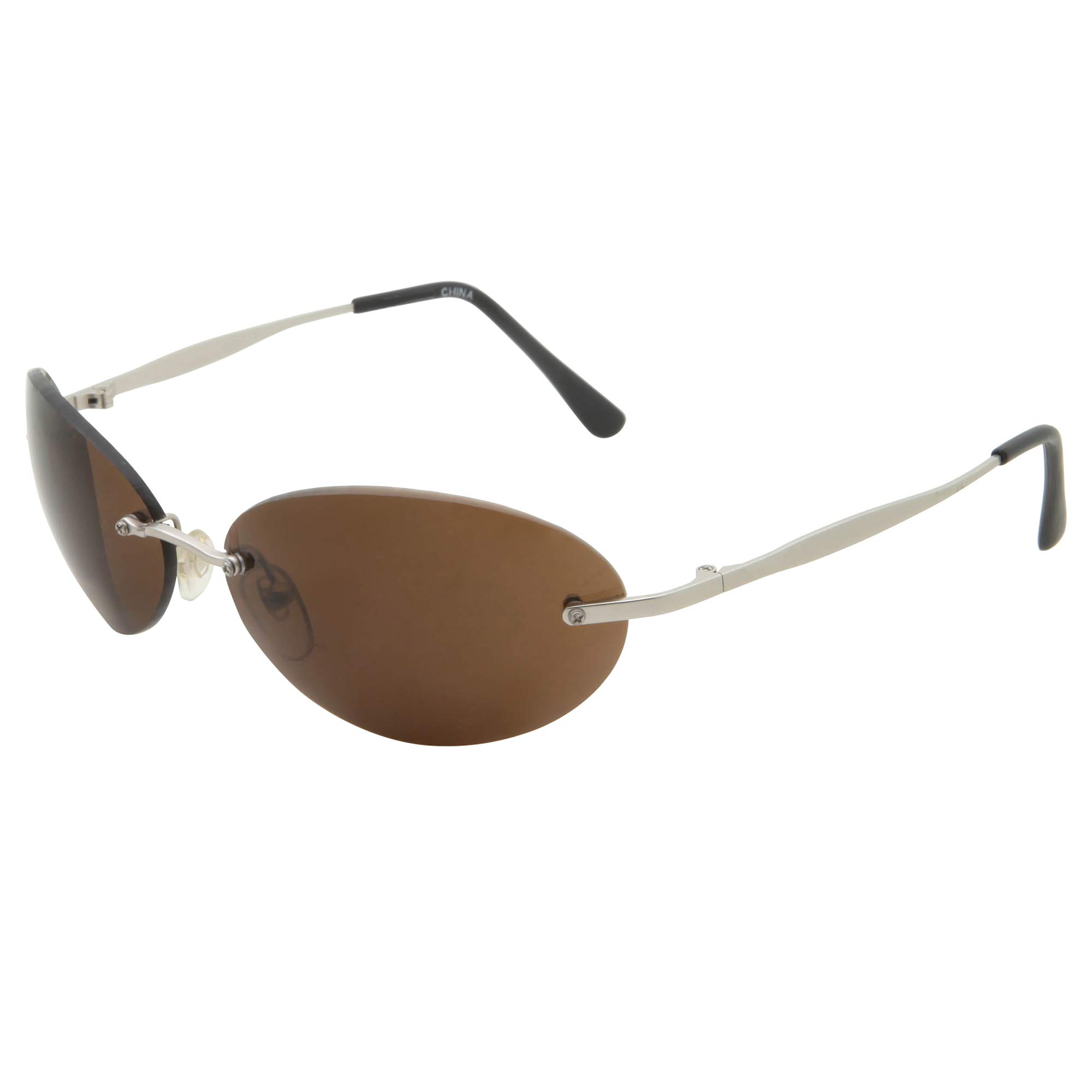Matrix Morpheus NEO Style Men's Rimless Sunglasses - Black Round Oval Sunglasses for Men | Perfect for Outdoor Activities, Driving, and Fashion Accessories