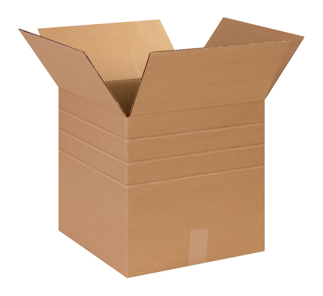 AVIDITI 14x14x14 Inches Large Moving Boxes - 25 Pack Heavy Duty Corrugated Cardboard Boxes for Packing, Shipping & Storage | Perfect for Home, Office & Warehouse Organization