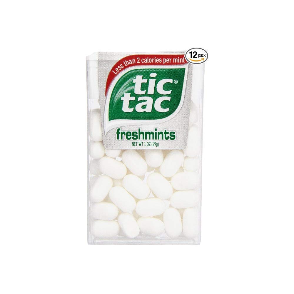 Tic Tac Freshmint Breath Mints - 12 Pack of 4 Sleeves (48 Count Total) | Refreshing Portable Candy for Office, Travel & On-the-Go Freshness