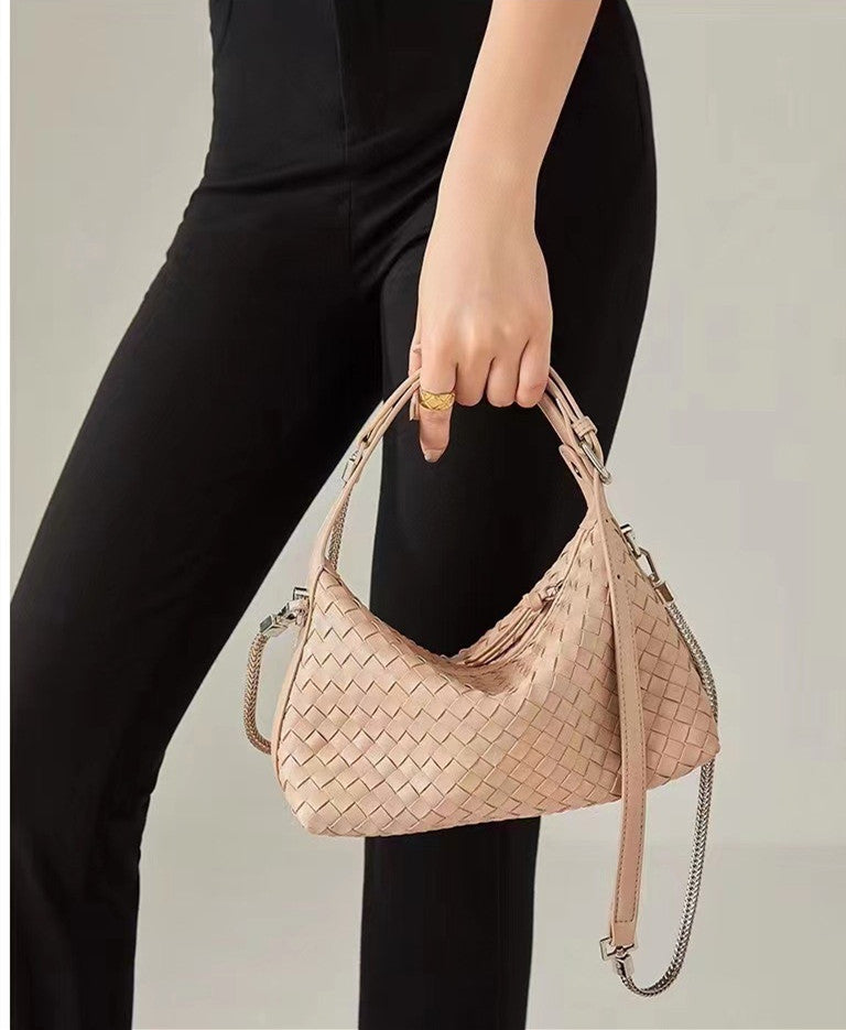 Stylish Woven Everyday Tote Bag for Women - Lightweight & Durable Handbag for Work, Shopping & Beach Outings