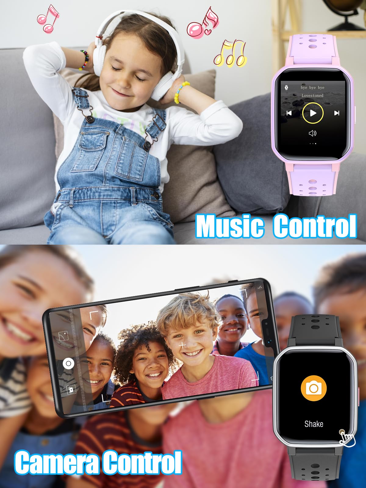 MgaoLo Kids Smart Watch for Boys & Girls - GPS Tracker, Heart Rate & Sleep Monitor, 20 Sport Modes, Pedometer, Calorie Counter - Compatible with Android & iPhone - Perfect for School, Outdoor Activities & Fitness Tracking
