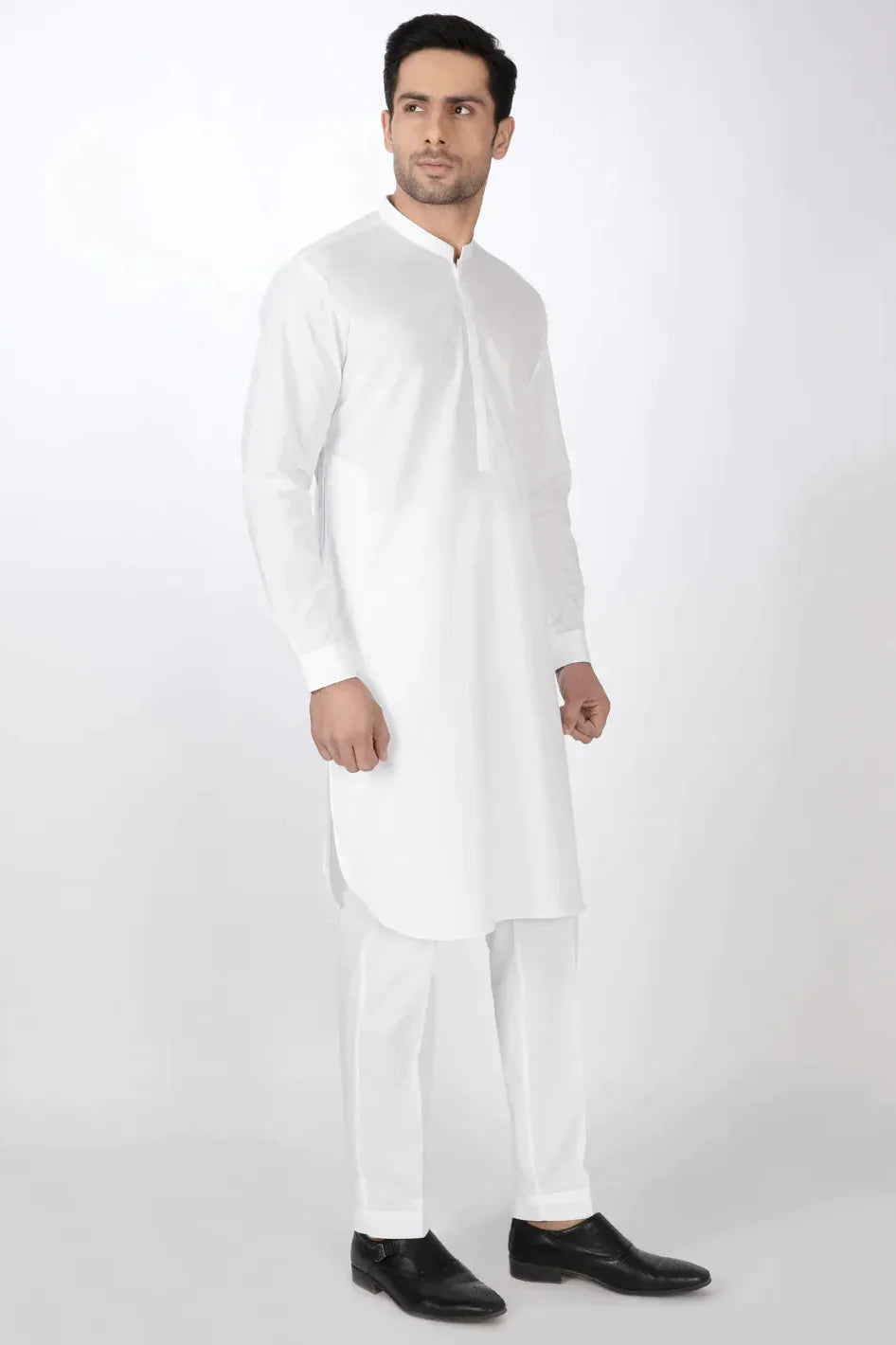 Premium Cotton White Kurta Pajama Set for Men - Traditional Indian Ethnic Wear - Perfect for Festivals, Weddings & Casual Outings